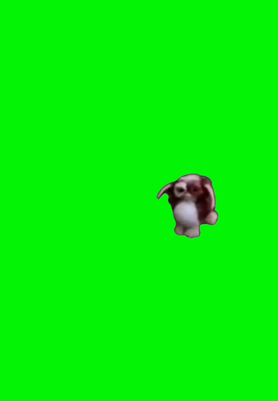 Gizmo Running | Green Screen #gremlin #me #literallyme #small #gremlins #meme #greenscreen #capcut 