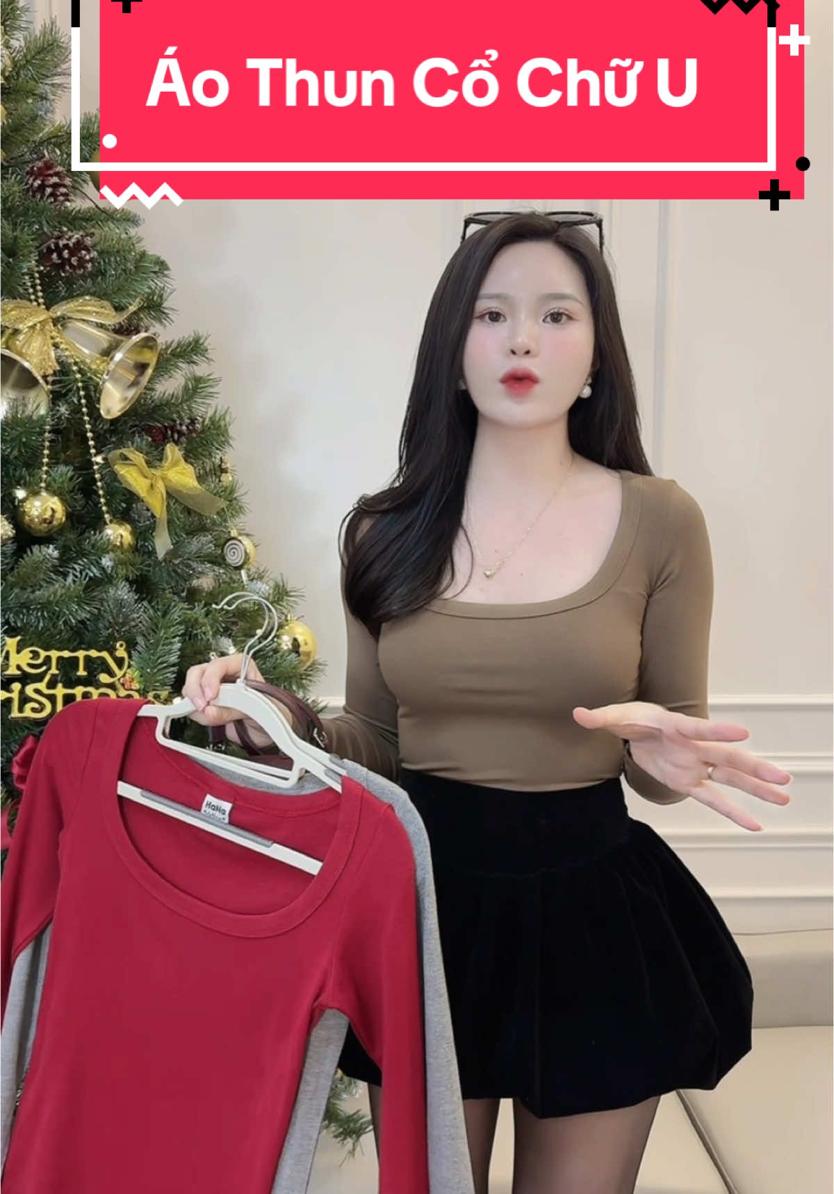 HaNa Clothing- Áo thun nữ tay dài cổ U lụa zip #champhan #champhanreview #châmphan #review #áo #aothun #aothuncou #aothunbody #aothundaitay #thoitrang #thoitrangnu #hanaclothing #phoidoxinh 