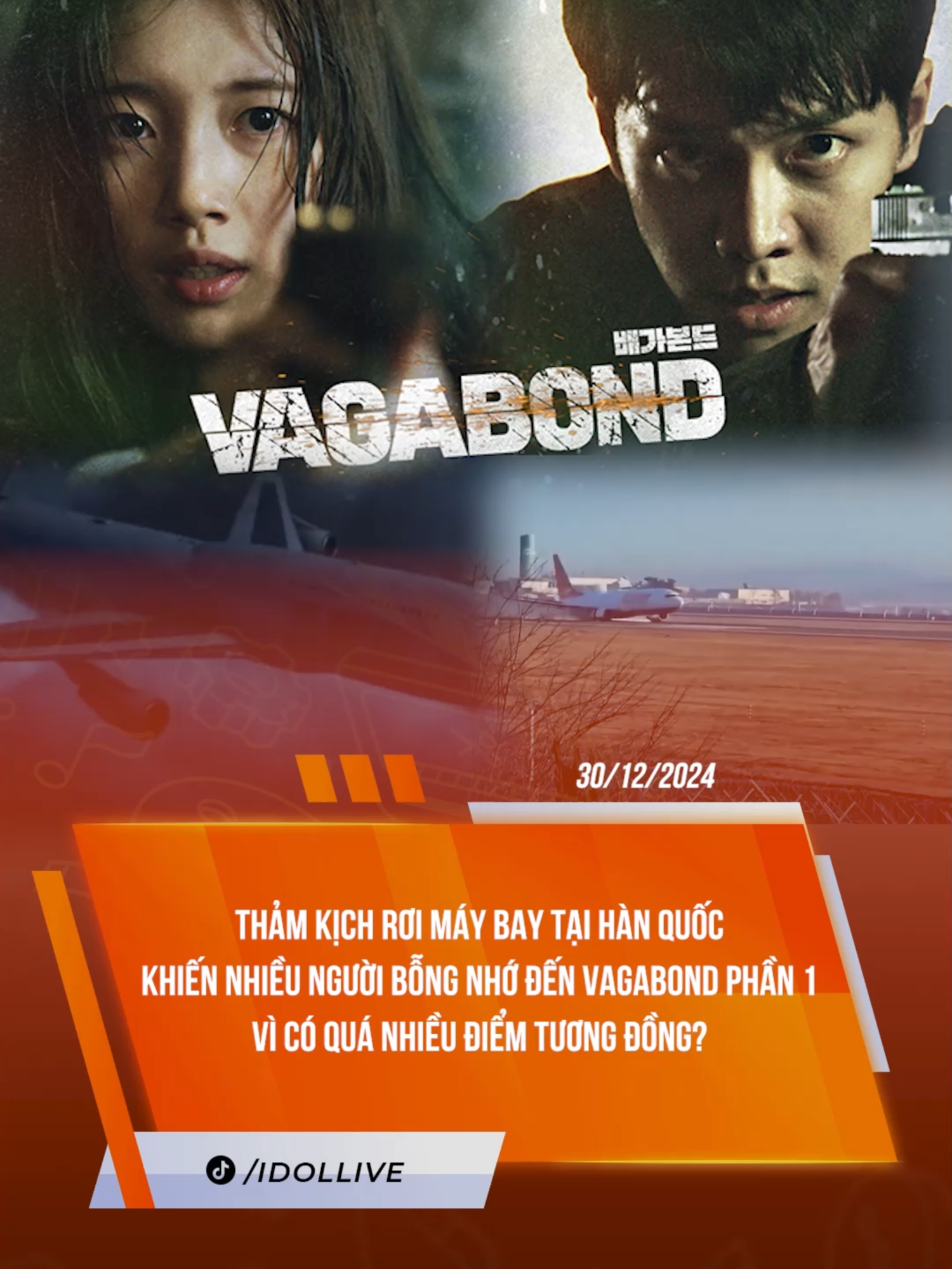 THẢM KỊCH RƠI MÁY BAY MỚI ĐÂY CỦA HÀN QUỐC LÀM MỌI NGƯỜI NGHĨ ĐẾN VAGABOND PHẦN 1 #theanh28 #tiktoknews #tikokgiaitri #idollive #vagabond #suzy