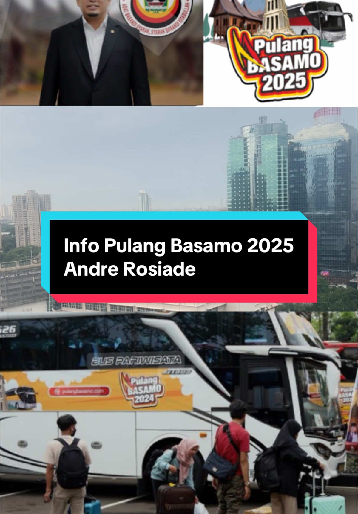 Ini info Pulang Basamo 2025 Silahkan daftar yaa #sumaterabarat #minangtiktok #andrerosiade #perantauminang 