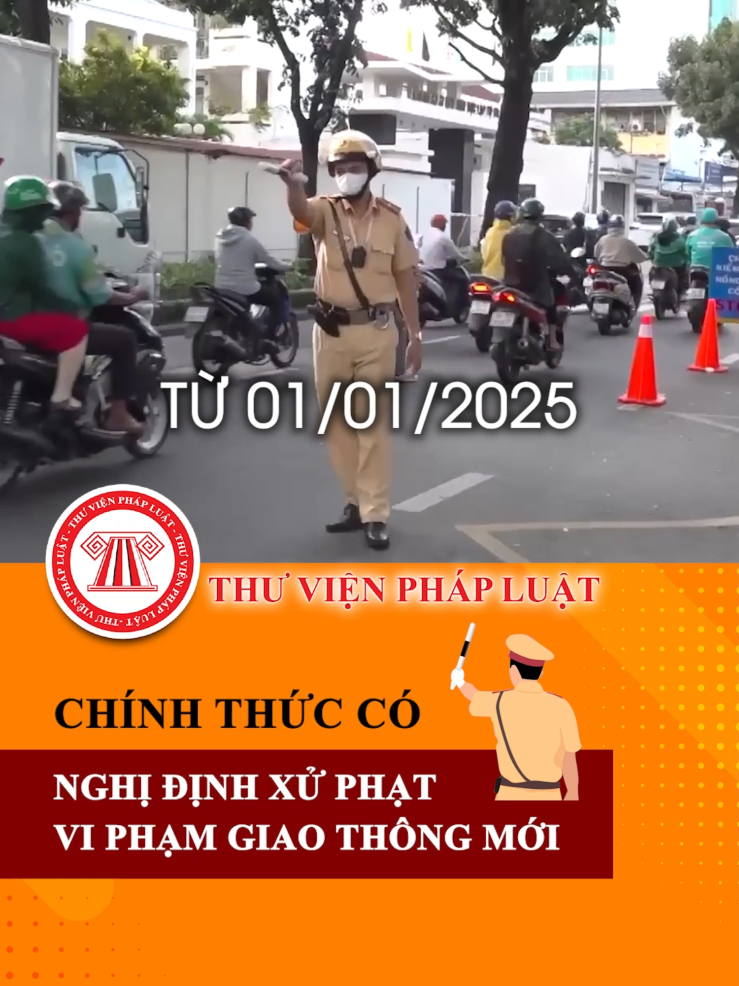 Chính thức có Nghị định xử phạt vi phạm giao thông mới từ 01/01/2025 #TVPL #ThuVienPhapLuat #LearnOnTikTok #Hoccungtiktok #CSGT