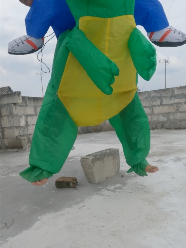 PALING MURAH !!! Kostum Dinosaurus Anak Dewasa Kostum Dino Pesta Unik Cosplay Ultah Lucu Badut Angin Inflatable cuma 190.000 saja (stock terbatas) 