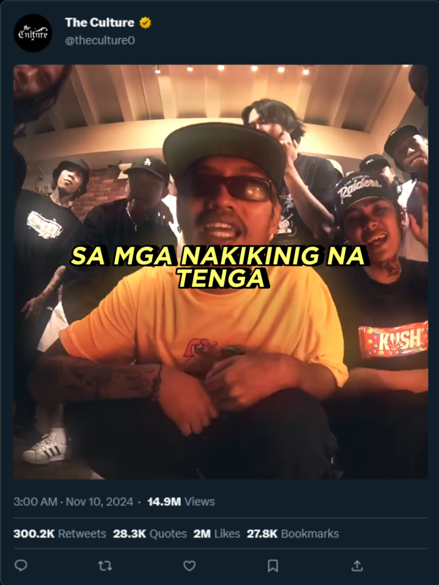 Buti tsinaga ko sa sarili ko NANGAKO! 🔪💯  #acapella #1096gang #hiphop #hiphopculture