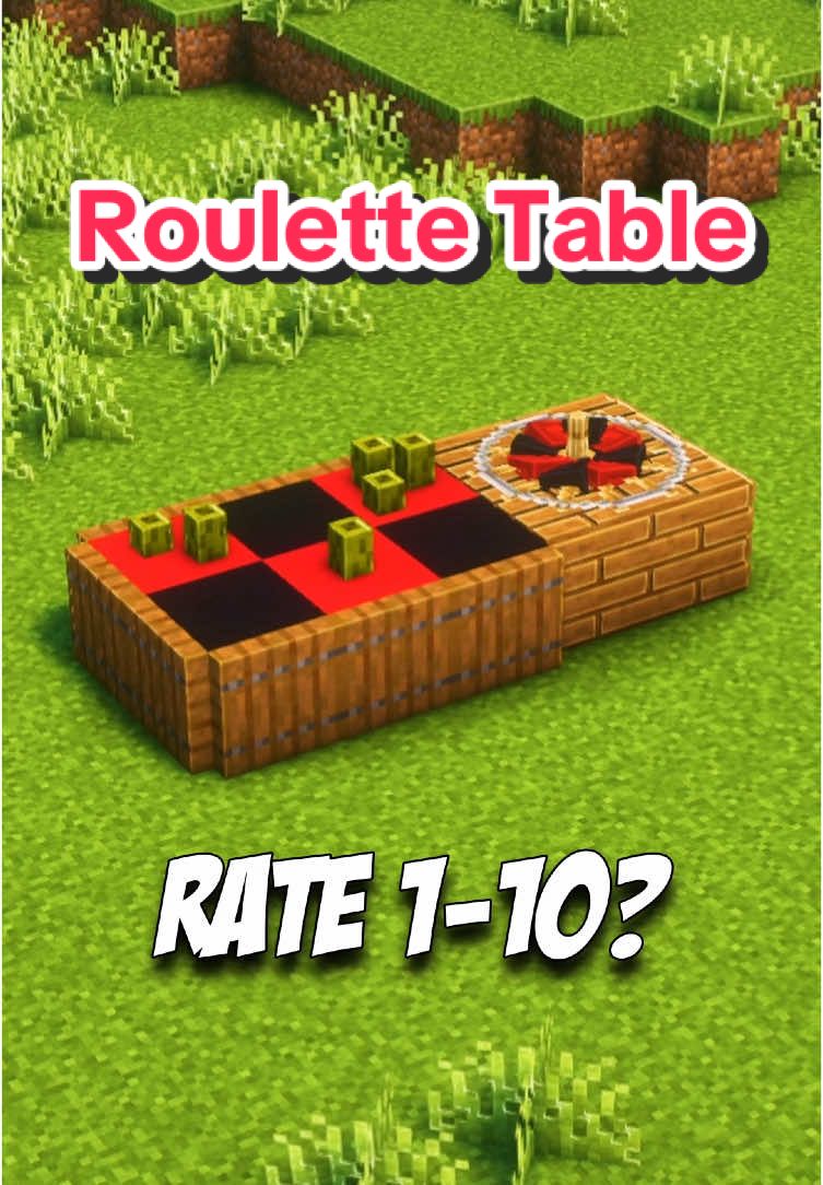 Minecraft Roulette Table🎲🍀 #Minecraft #MinecraftVideo #MinecraftBuilds #MinecraftSurvival #MinecraftCreative #MinecraftTips #MinecraftAdventure #MinecraftGameplay #MinecraftMemes #MinecraftCommunity #MinecraftChallenge #MinecraftMods #MinecraftWorld #MinecraftSecrets #MinecraftRedstone #MinecraftFarming #MinecraftPvP #MinecraftCreation #MinecraftHack #MinecraftUniverse