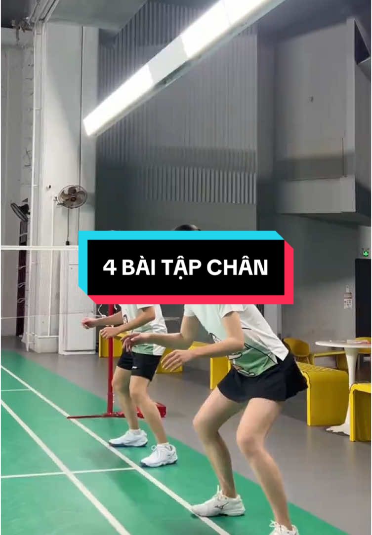 4 bài tập động tác chân cầu lông bạn cũng có thể thực hiện như một bài khởi động #badminton #caulong #badmintontiktok #caulongphongtrao #badmintonlove #badmintontraining #kythuatcaulong #hoccaulong #yeucaulong 