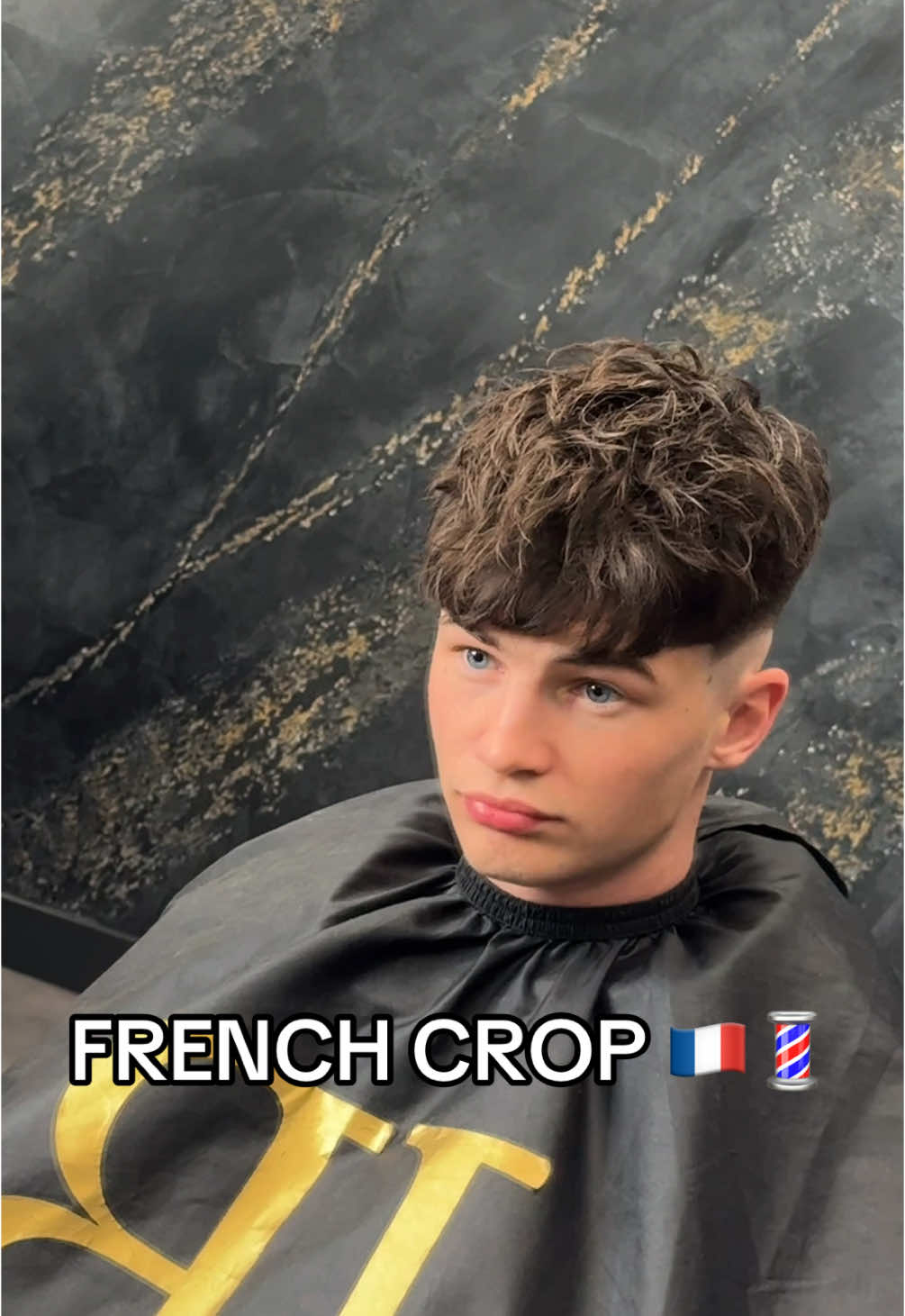 French Crop 🇫🇷💈 #frenchcrop #fade #barber #verona #haircut #bestfade #lowfade #viral #foryou