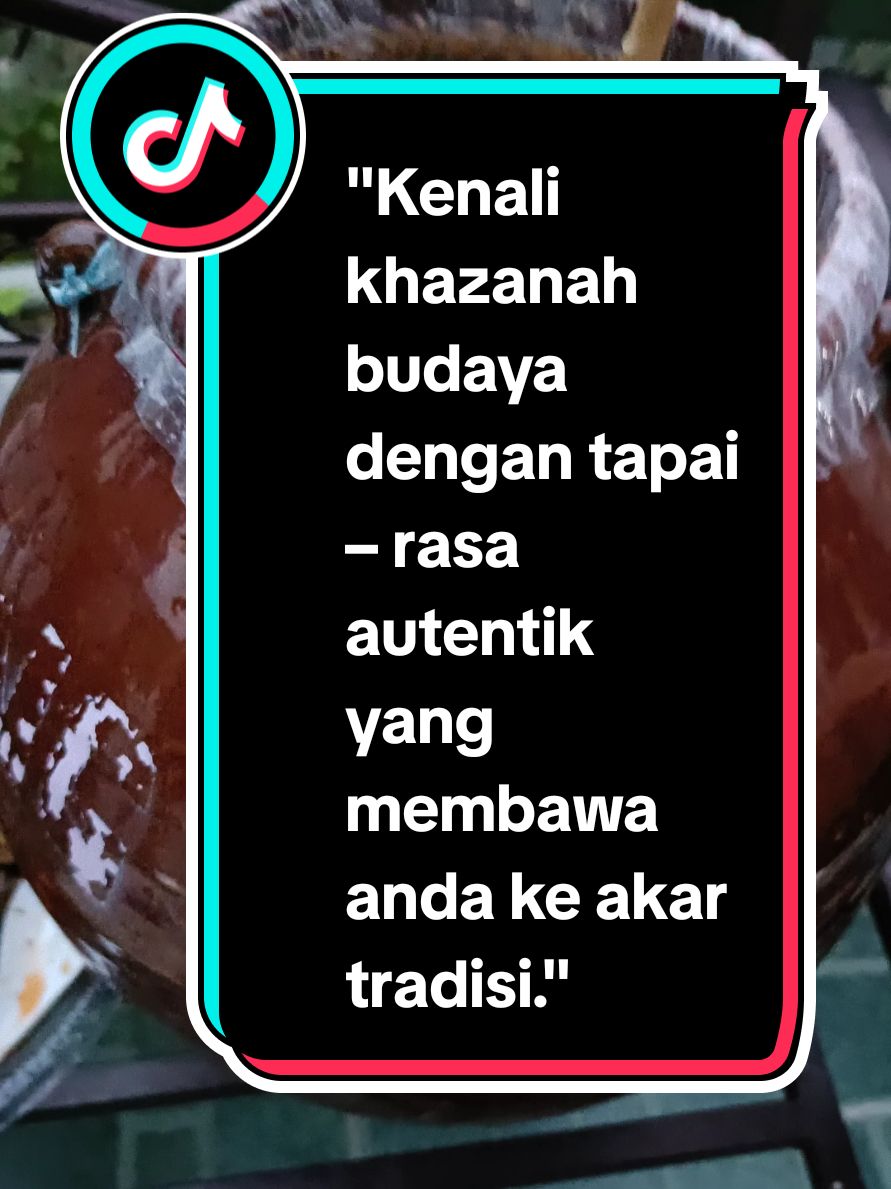 "Rasai keaslian warisan bangsa dengan setiap hirupan tapai tradisional – manis, lemak, dan penuh nostalgia." #Tapai #MinumanTradisional #TraditionalDrink #FermentedBeverage #AsianCuisine #dessert #KueTradisional #KulinerNusantara #ResepiTradisional #MakananKampung