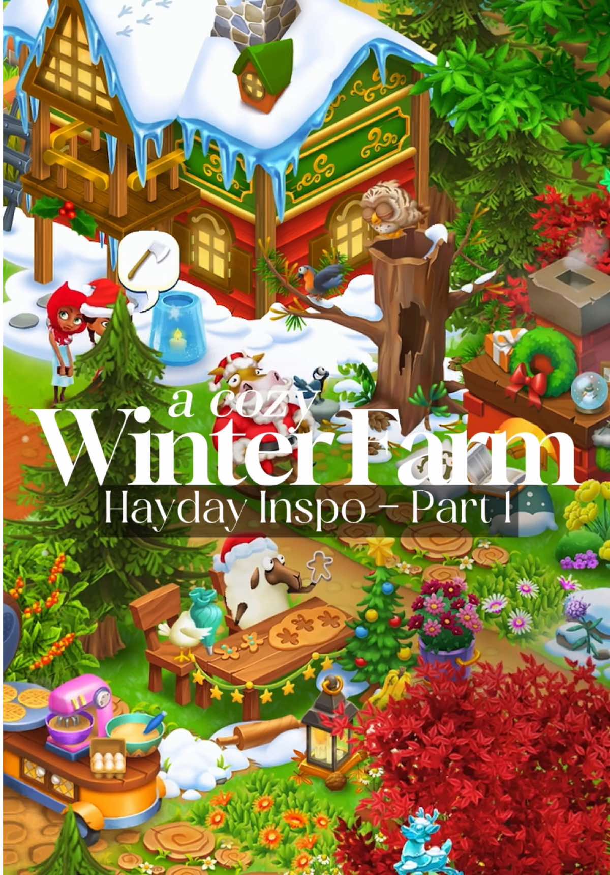 Hayday Farm; The most cozy corners on my farm this winter holidays 🫶🏼❤️😉 #haydaydesign #hayday #haydayinspo #haydayliving #haydaywinter 