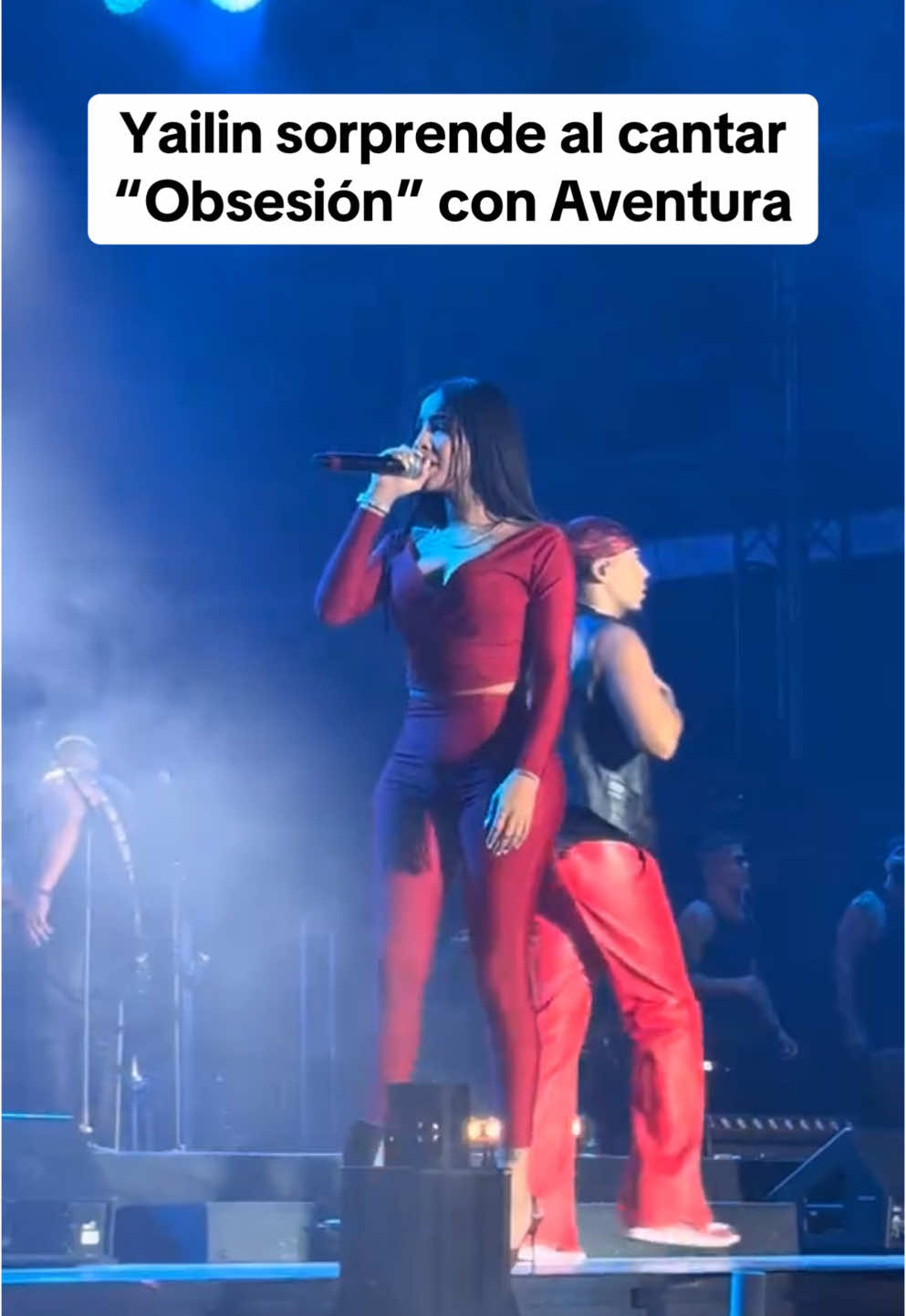 Yailin se une a Aventura para interpretar “Obsesión” en su último show en República Dominicana.  Patrocinado por: @Dr. Enfry Salas  #yailin #yailinlamasviral #yailinlamasviral🙌gracias❤️🇩🇴 #yailinlamasviralreal #romeosantos #aventura #republicadominicana #soltera #obsesion #bachata 