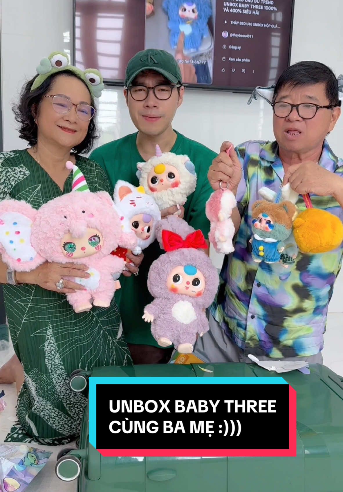 Replying to @Trang My Thử thách unbox blindbox Baby Three 400% Liila Zoo 600% cùng Ba Mẹ, gét gô :))) @Tổng Kho Sỉ Duyên Trương #thaybeou40 #unboxing #blindbox #unbox #babythree 