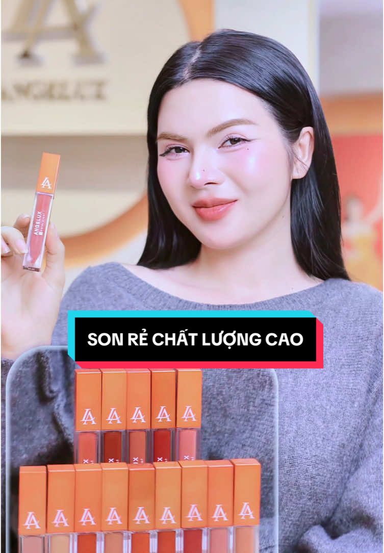 Son siêu lỳ 24h chống lem trôi #Angelux #angeluxmedia #angeluxcosmetics #xuhuong #thinhhanh #LearnOnTikTok #makeup #lamdep #longervideos #trending #sonliangelux #sonli #sonsieuli 