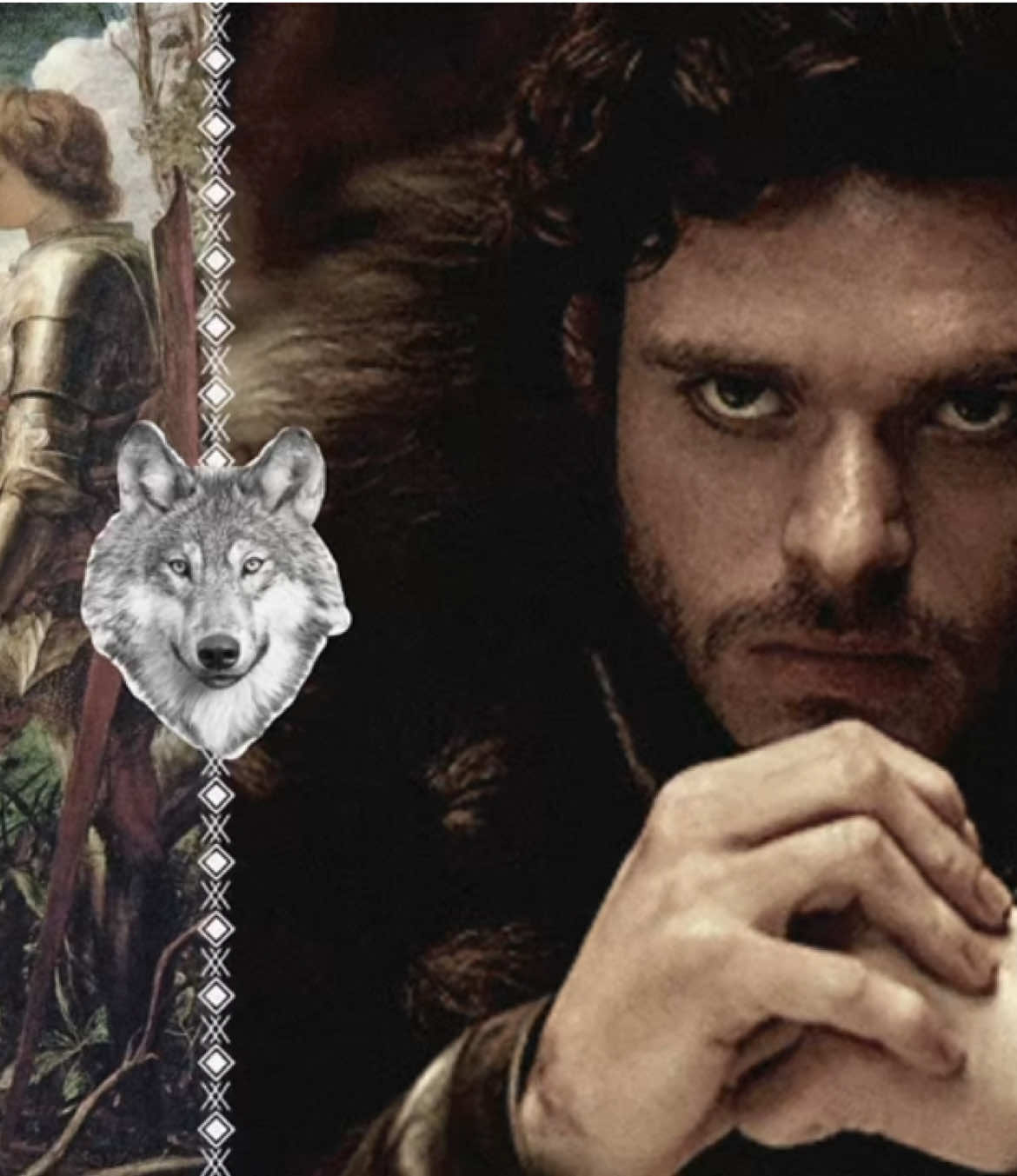 ＦＥＡＲ ＭＡＫＥＳ ＴＨＥ ＷＯＬＦ ＬＯＯＫ ＢＩＧＧＥＲ. . . . #robbstark #robbstarkedit #housestark #stark #wolf #goldenbrown #medieval #knight #kinginthenorth #got #gameofthrones #gameofthronesedit #asoiaftiktok #asoiaf #foru #fyp