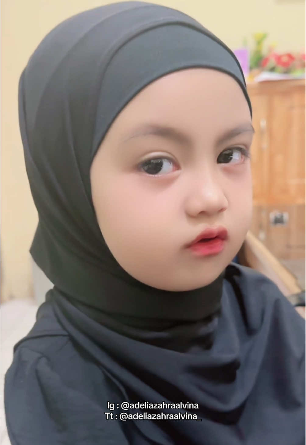 Masyaallahtabarakallah🥰😍 Alvina dan tatapan sinisnya😒