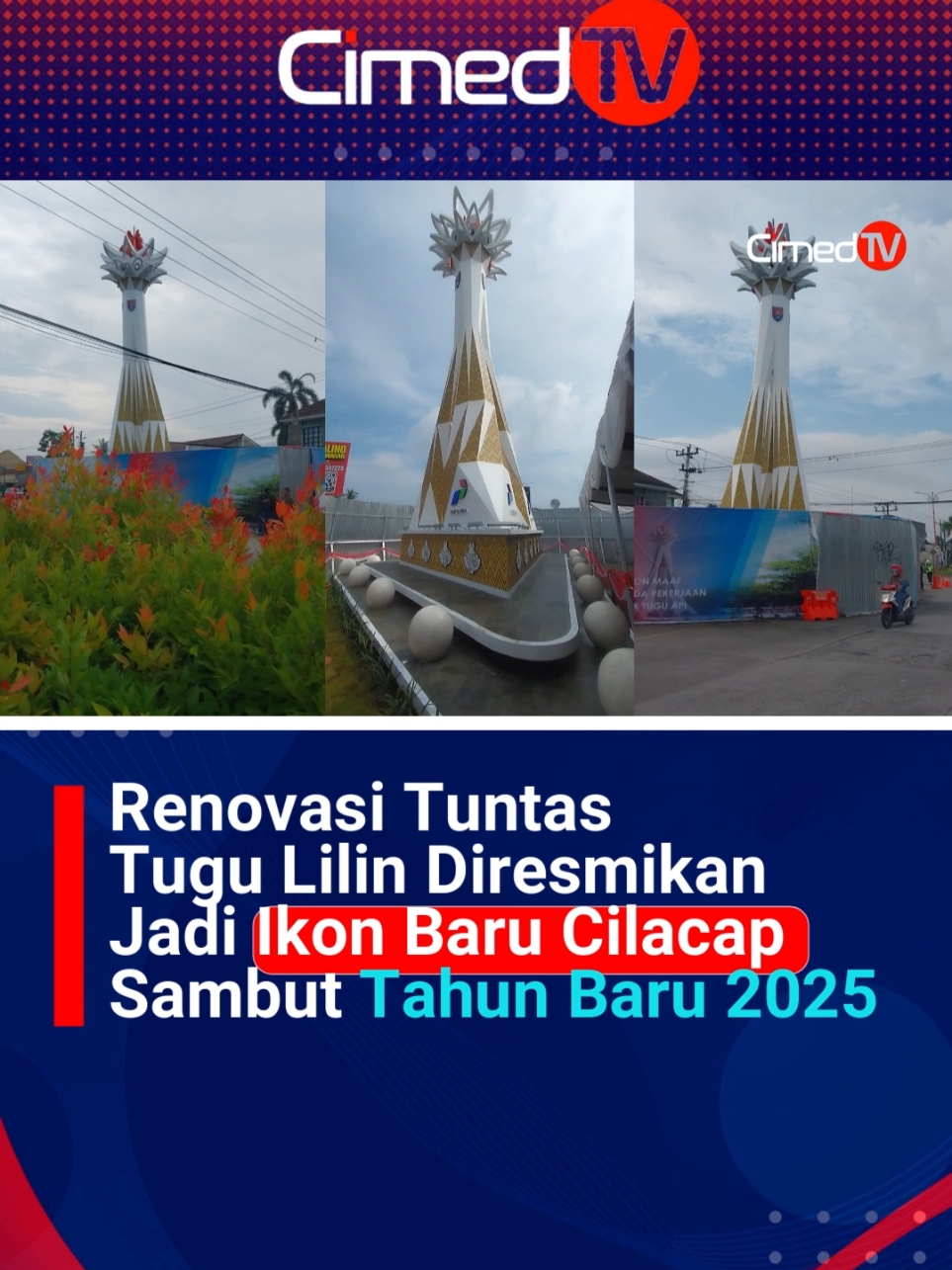 Usai renovasi, wajah baru Tugu Lilin Cilacap bikin pangling. #tugulilin #sakantidahanapatra #wajahbaru #renovasi #pertaminaru4 #kilangpertamina #cilacap #cilacapmedia #cilacapmedia_tv #tugu @pertamina @pertaminaru4 