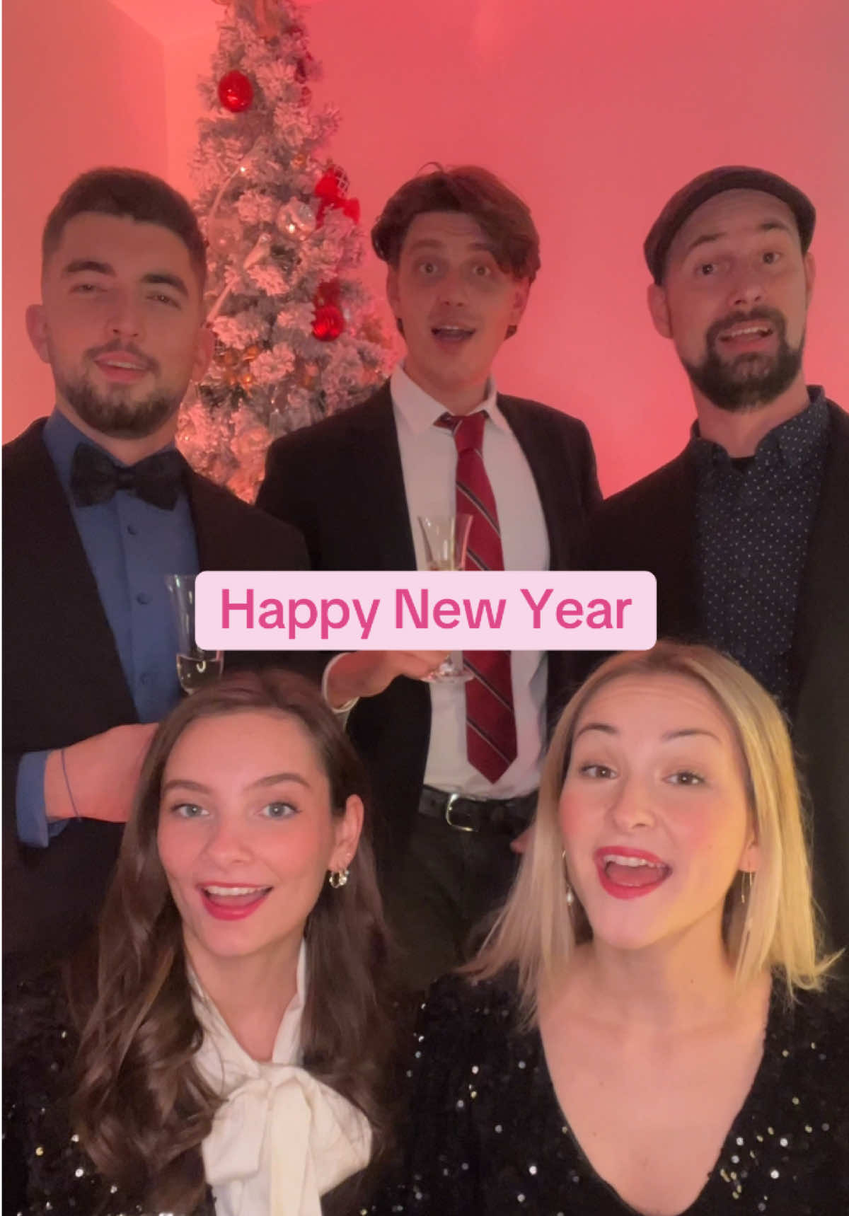 Happy 2025!🎉🪩 #abba #happynewyear #2025 #newyear #nye #newyearseve #acappella #voice #singing #voxford #fyp 