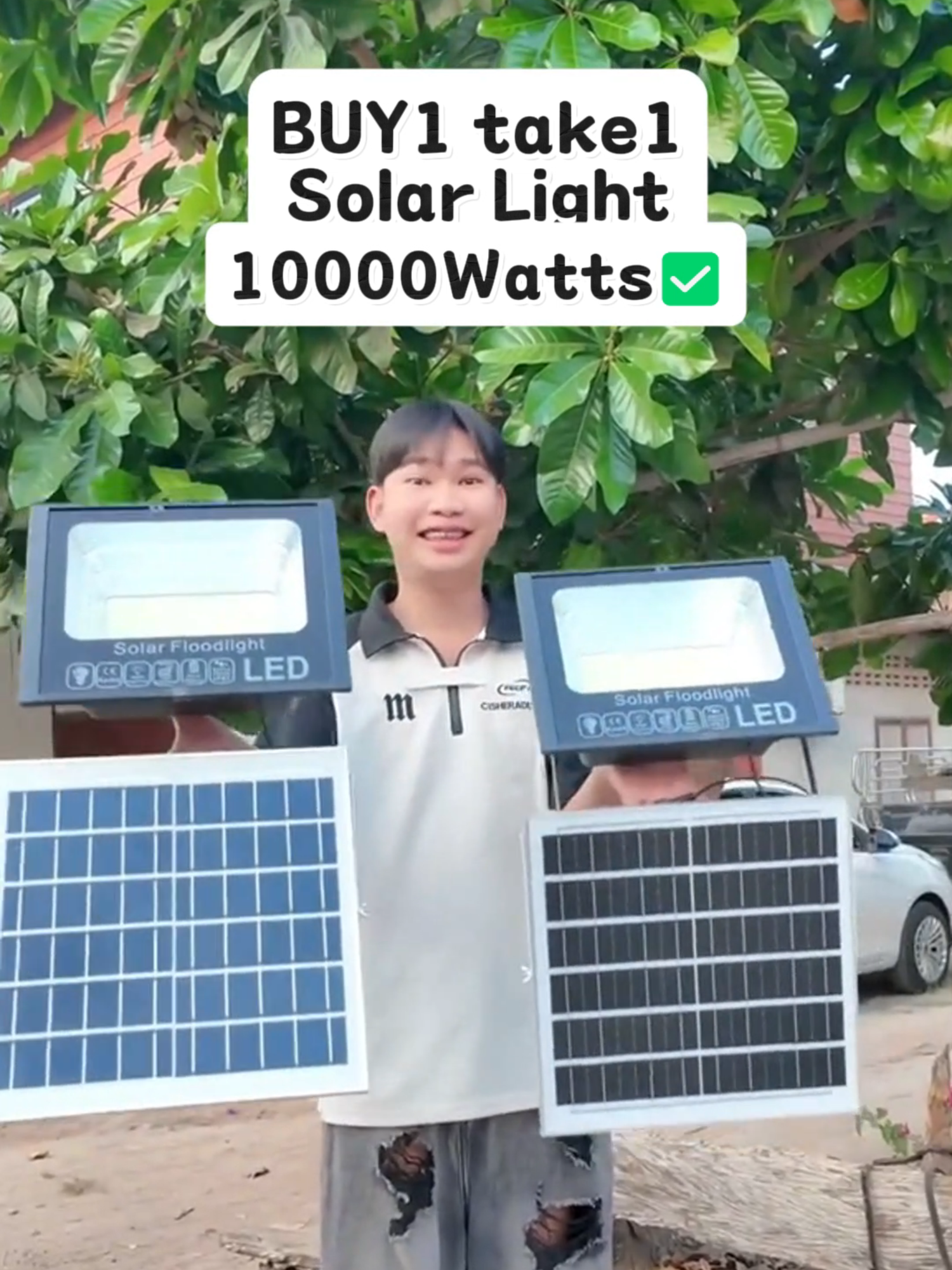 Solar light BUY 1 TAKE 10000W #solarenergy #solarlights #fypシ゚viral #Solarlight #BUY1TAKE1 #solarpower #solarlightsoftiktok #fypage #HomeCareThursday #sale #BUY1TAKE1SOLARLIGHT #5000wsolarlight #SolarLight #Lighting-HOME #Flash Sale Chair #fyp