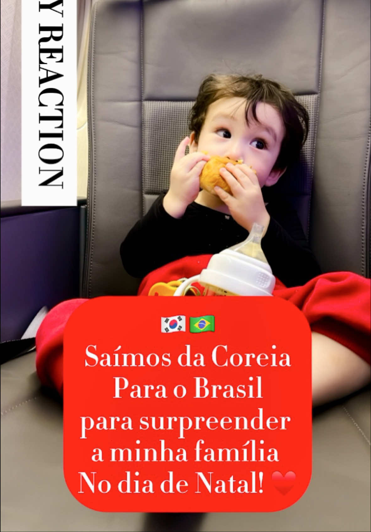 Parte da minha família reagindo a nossa chegada surpresa! 😆 É a primeira vez que venho ao Brasil desde que mudei pra Coreia. ♥️ Saudade tava grande! ♥️ #familygoals #familymeeting #familyreaction #coreiabrasil #coreiadosul #fyp #encontrodefamilia #cutebaby #koreanbaby #bebecoreano #reencontro #viverfora #tiktokbrasil #reelsbrasil 