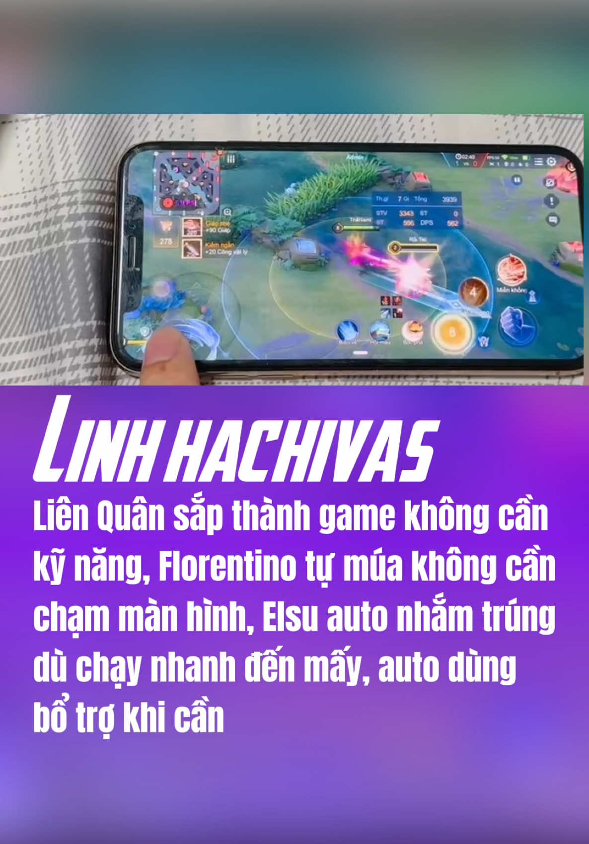 Liên Quân sắp trở thành Game không cần kỹ năng, Florentino tự múa không cần chạm màn hình ! #MLBBVNBO3 #MobileLegends #mlbbvn #LinhHachivas #ReviewGameHay #GamingOnTikTok 