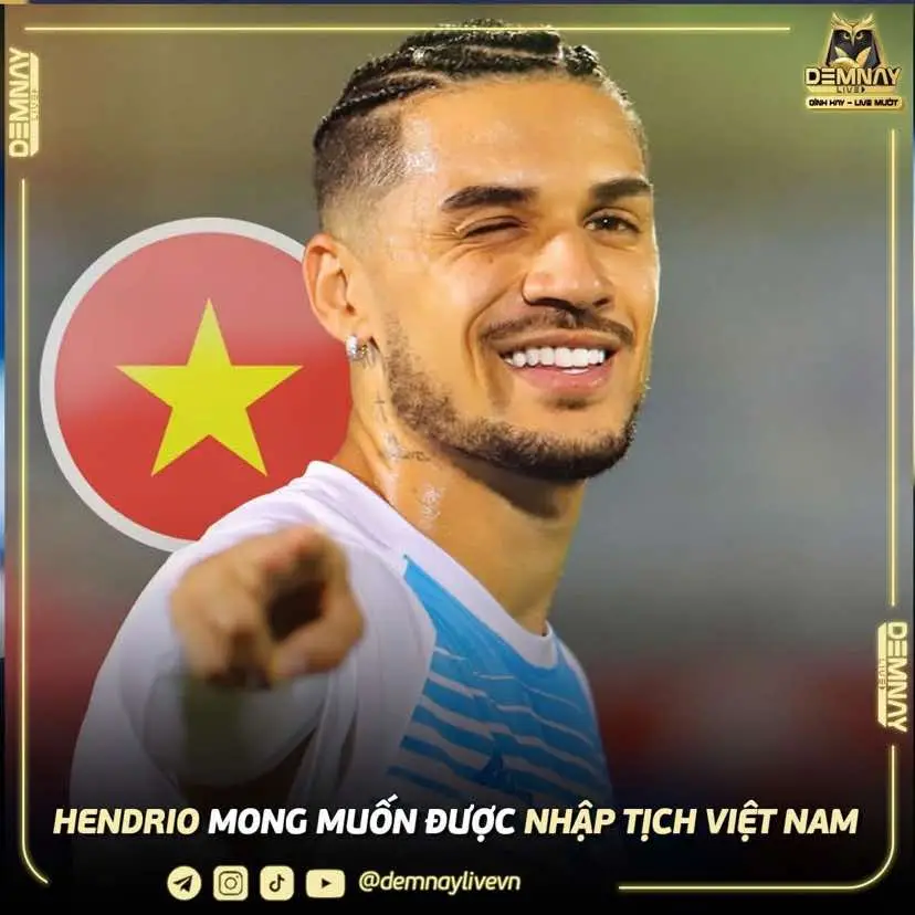 Tuyển Việt Nam chuẩn bị có thêm sự phục vụ của HENDRIO ngôi sao từng ăn tập ở La Masia #doituyenvietnam #hendrio 