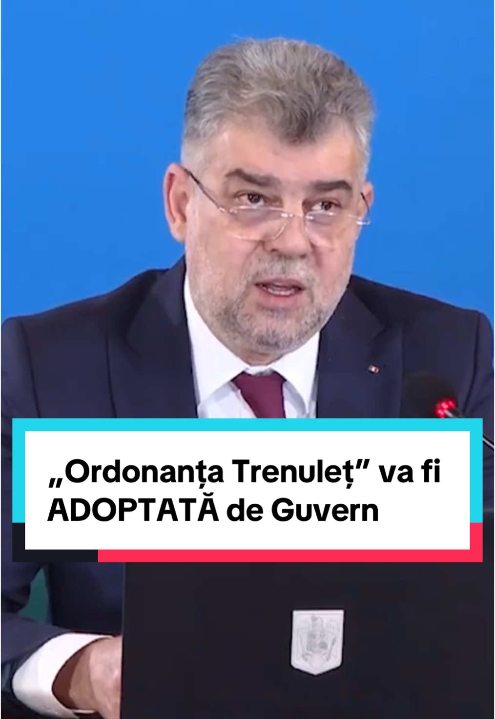 Premierul Marcel Ciolacu a anunțat, la începutul ședinței de Guvern de luni, că Ordonanța Trenuleț va fi adoptată „pentru a menține sub control deficitul bugetar din 2025”. Potrivit primului-ministru, OUG are în vedere „3 obiective”: „stoparea cheltuielilor statului, reducerea risipei bugetare cu 1% din PIB și majorarea veniturilor de la buget”. Sursa: Facebook/Marcel Ciolacu #marcelciolacu #psd #romania #news #gandul