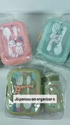 🎒 Procurando praticidade para a rotina escolar? #praticidade #rotina #escolar #lanche #lancheira #marmita 