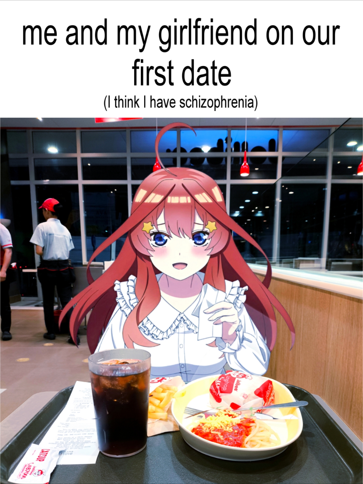 Jollibee with Itsuki ♥️ #thequintessentialquintuplets #gotoubun_no_hanayome #gotoubunnohanayomeseason2 #itsuki #itsukinakano #jollibee 