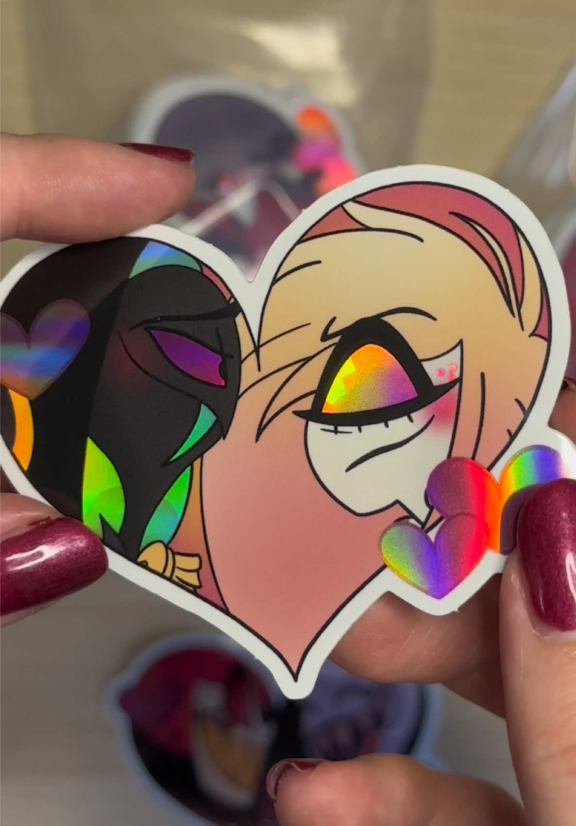 Unpacking some sticker. I ordered these stickers bij @StickerApp #fypシ #SmallBusiness #artwork #tiktokartist #art #artist #illustration #fyp #fypシ゚viral #fypage #artistsoftiktok #fy   #stickers #hazbinhotel #hazbinhotelfanart #stickerapp 