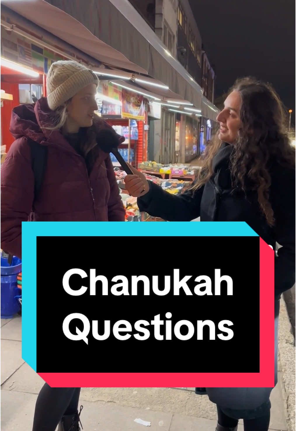 Rapid fire Chanukah questions on the streets of London. 🕎🎤 Feat @judaismwithjessica  #chanukah #hanukkah #jewish #jewishlife 