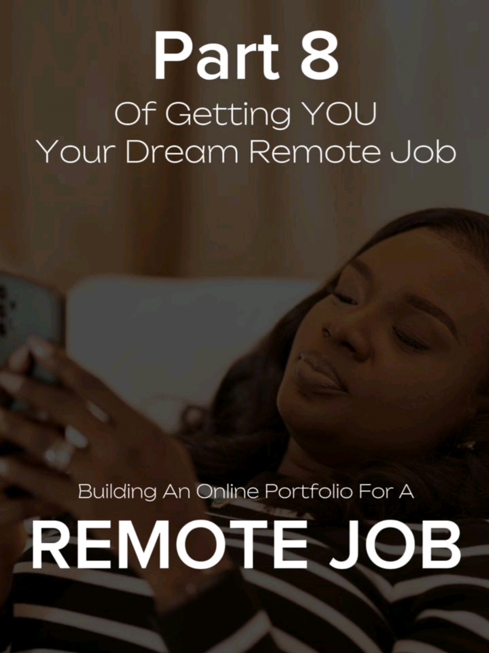 Building An Online Portfolio For A Remote Job - Part 8 #remote #remotework #remoteportfolio #remotelifestyle #workfromhome #workfromanywhere #remote2025 #remotejob #remoteworker #goviralgo #fyp 