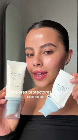 De mis protectores solares coreanos favoritos con y sin makeup 🤍🫧 es de @SKIN1004 Official #skin1004 #koreanskincare #sunserum #skin1004sunscreen #makeuptips #glowyskin #dewyskin 