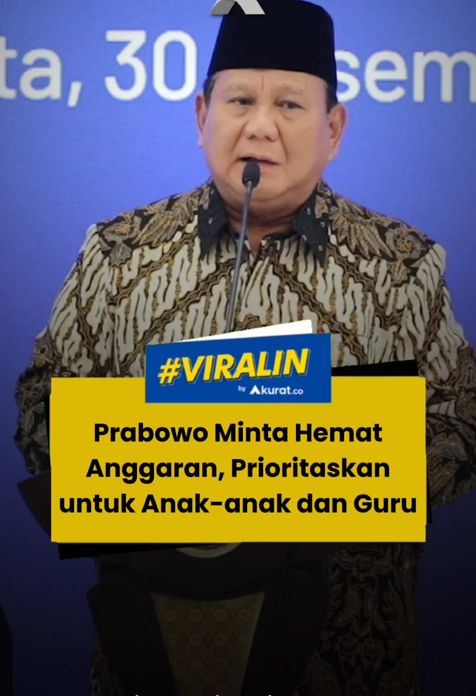 Semoga seluruhnya berjalan lancar untuk rakyat ya, gengs. Prabowo juga meminta para pemimpin daerah seperti Gubernur dan Bupati yang turut menyaksikan melalui Video Conference agar bersama-sama bekerja dan memprioritaskan kepentingan rakyat. 🎥: Dok. Tim Media Prabowo. #viral #prabowo #presidenprabowo #anggaran #pemerintahan #kabinetmerahputih #makanbergizigratis #akuratco 