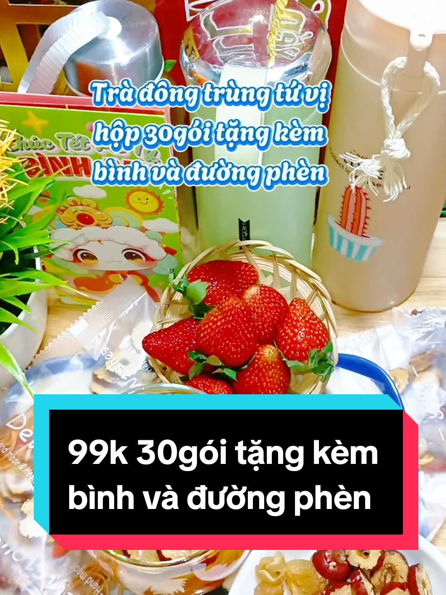 99k 30gói trà đông trùng tứ vị tặng kèm bình và đường #tradongtrungtuvi #xuyenmientay #xuhuong @🌻 Xuyến Miền Tây(N.Phụ)☘️ 