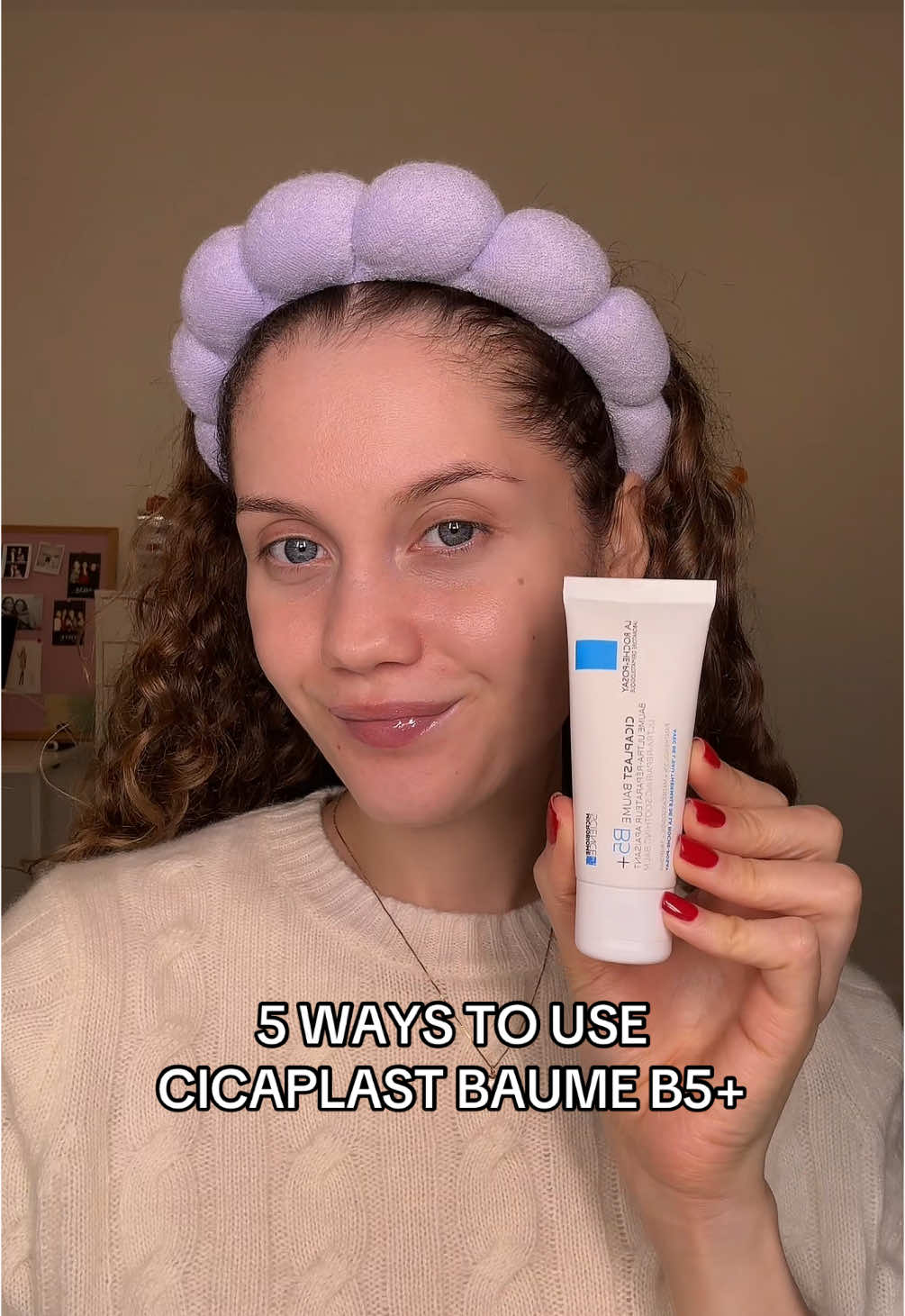 5 ways to use @La Roche-Posay Cicaplast Baume B5+ #viralskincare #cicaplast #slugging #skincarehacks #skincaretips #dryskin #winterskincare 