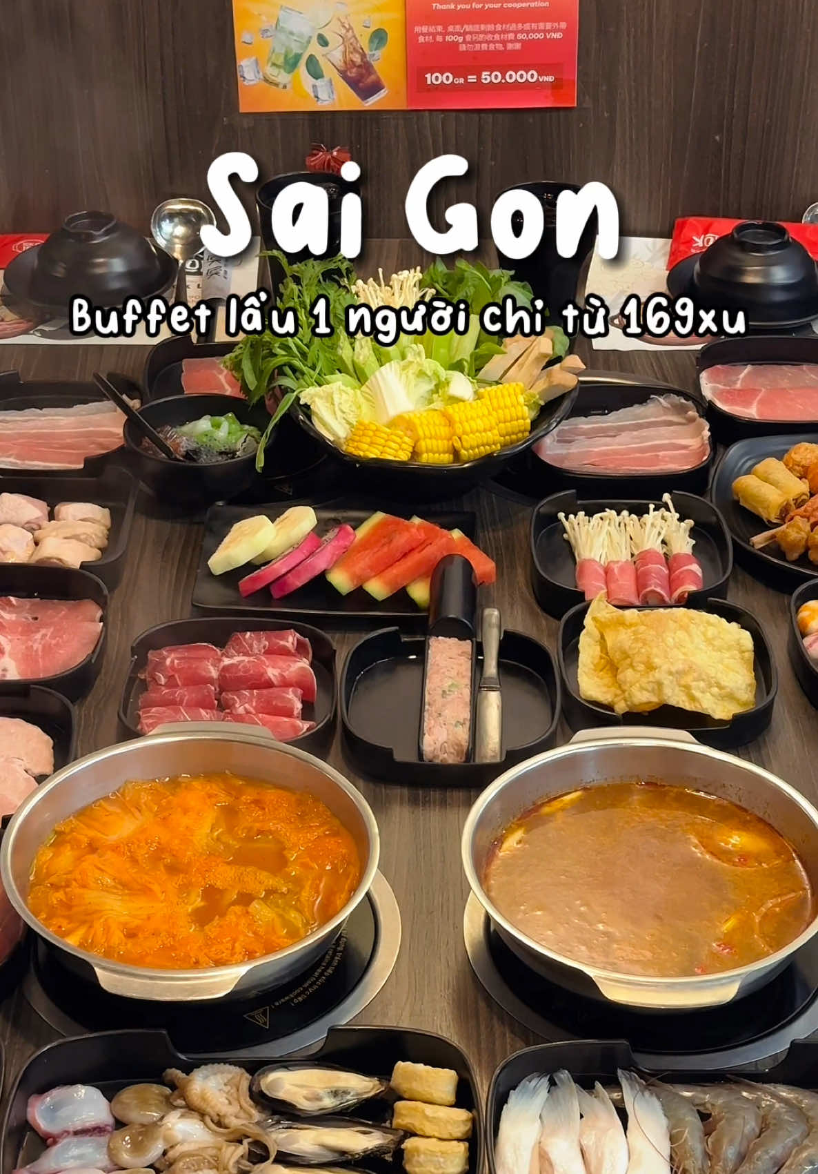 Tiệm buffet lẩu mà cậu có thể đi ăn một mình hay nhiều mình đều được nè, siêu hạt dẻ mà chất lượng lắm #1phutsaigon #saigon #saigonangi #buffetlau #buffetlauloklok #loklok 