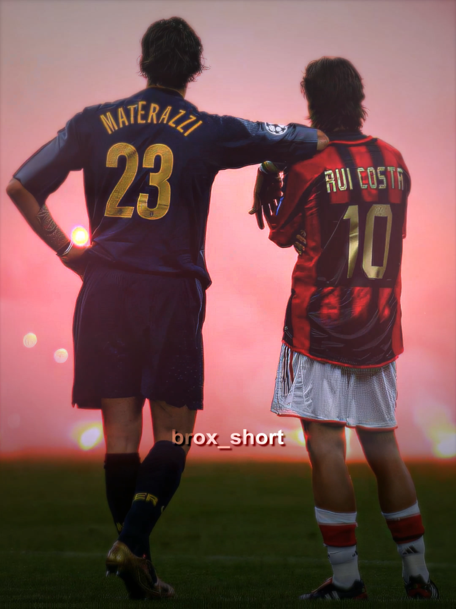 Materazzi and Rui Costa 📸🥶 #intermilan #acmilan#seriaa #ucl2005 #championsleague #footballtiktok #soccertiktok #aftereffectsedits #fyppp