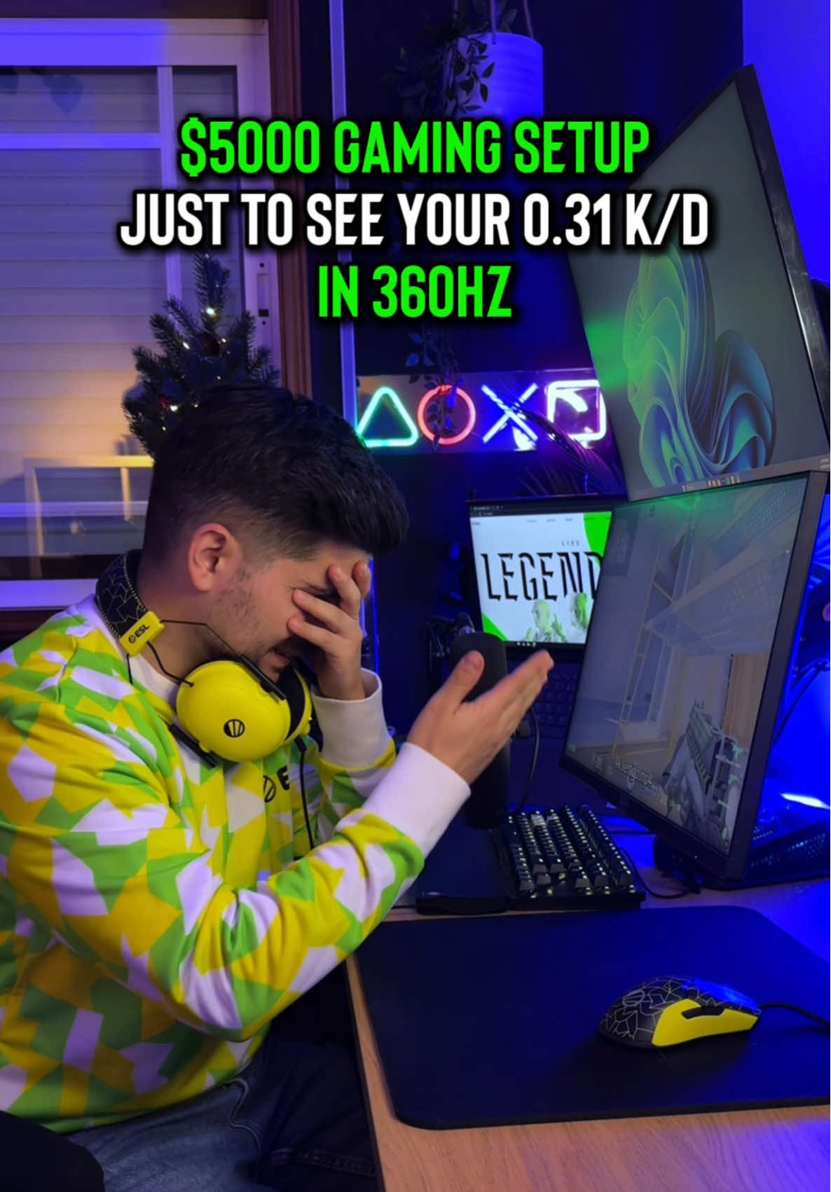 Send this to your friend who has low K/D but a sick gaming setup 🫢 #ESL #gaming #cs2 #counterstrike2 #esports #competitivegaming #GamingOnTikTok #videogames #memes #funnymoments #counterstrike #360hz 