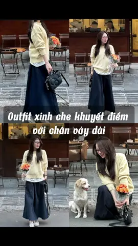 phối đồ cùng chân váy dài #fypシ゚viral #tipphoidoxinh #moingaymotoutfit #doxinhmoingay #phoidonu #outfitideas #foryou #macdepmoingay 