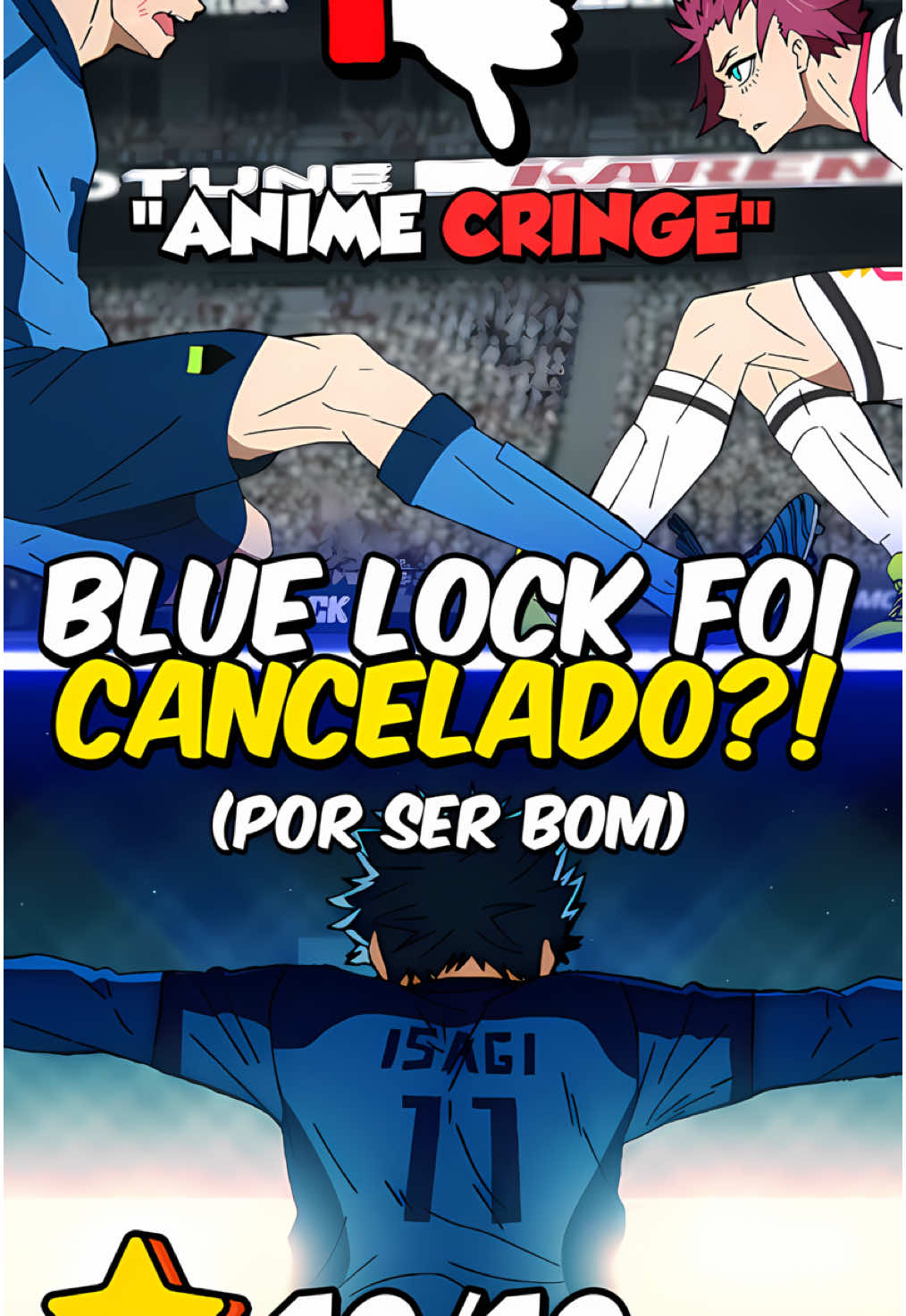 Anime de Blue Lock foi Cancelado por ser Bom? 😰❌ #bluelock #anime #otaku #bluelockanime #futebol 