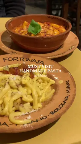 📍Osteria da Fortunata, Milan #osteriadafortunata #milanrestaurant #milanofood #milanofoodguide #visitmilan #milantravel #milantrip #milanguide #handmadepasta  