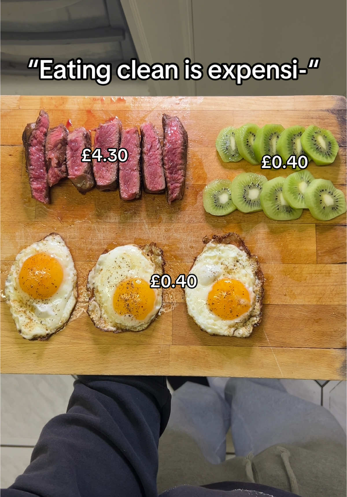 Cheap high protein meal & even cheaper with ground beef instead 🫡  #wholefoods #animalbased #carnivore #realfood #steakandeggs #steak #eggs #highprotein 