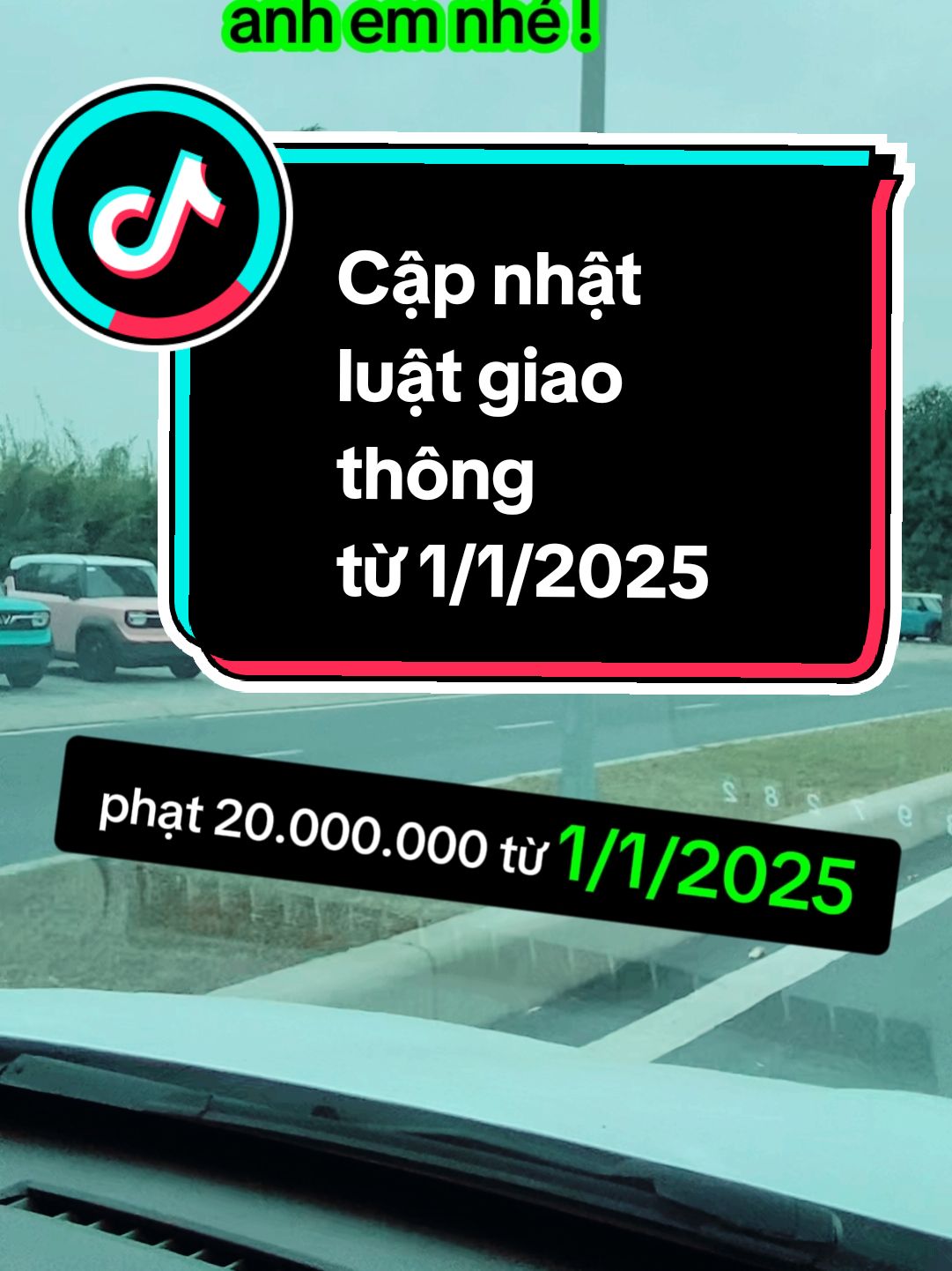 Luật giao thông từ 1/1/2025 anh em lưu ý nhé #oto #luatgiaothongduongbo #luatlaixe #phatnguoi #giaothong 