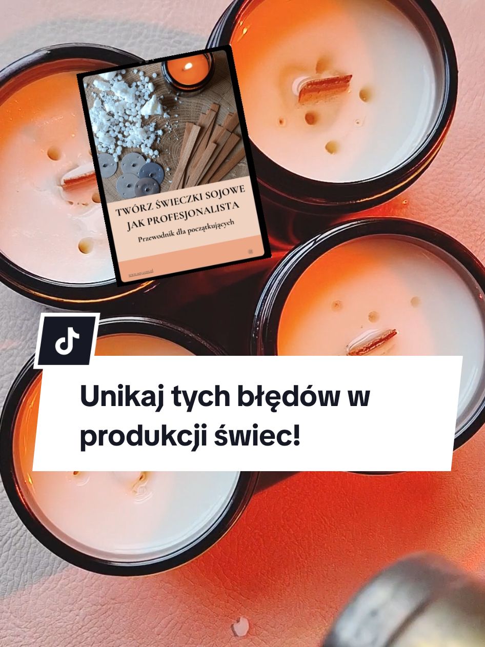 Twoja świeca ma dziury, frosting, nierówną powierzchnię albo wcale nie pachnie? To najczęstsze błędy, które wynikają z: ❌ źle dobranych proporcji składników, ❌ zbyt szybkiego zalewania naczynia, ❌ zbyt krótkiego mieszania wosku, olejku i barwnika, ❌ ignorowania odpowiednich temperatur. Chcesz uniknąć takich problemów? Dowiedz się, jak robić idealne świece od podstaw – sprawdź mojego e-booka! #produkcjaświec #rękodzielnik #kobiecybiznes 