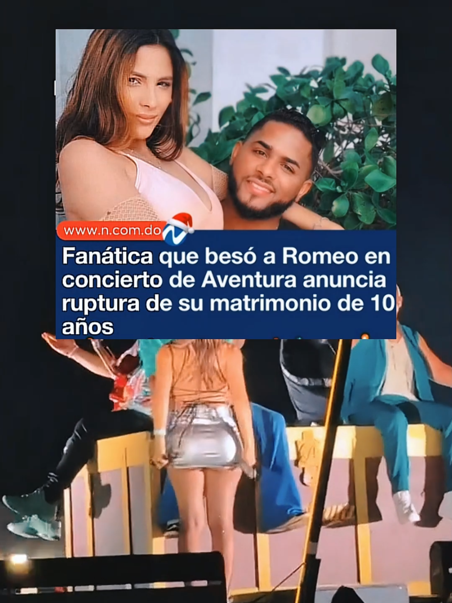 Mujer pierde matrimonio de 10 años por besar a #romeosantos en el escenario #relacionessanas #consejos