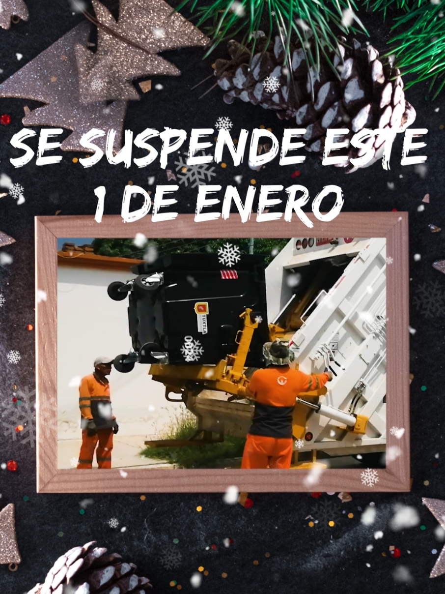 El servicio de recolección de basura SE SUSPENDERÁ este 1 de enero. Les pedimos amablemente que ❌NO saquen su basura hasta su reanudación el 2 de enero. Agradecemos su colaboración. #avisoimportante  #tuxtlagutierrezchiapas #añonuevo 