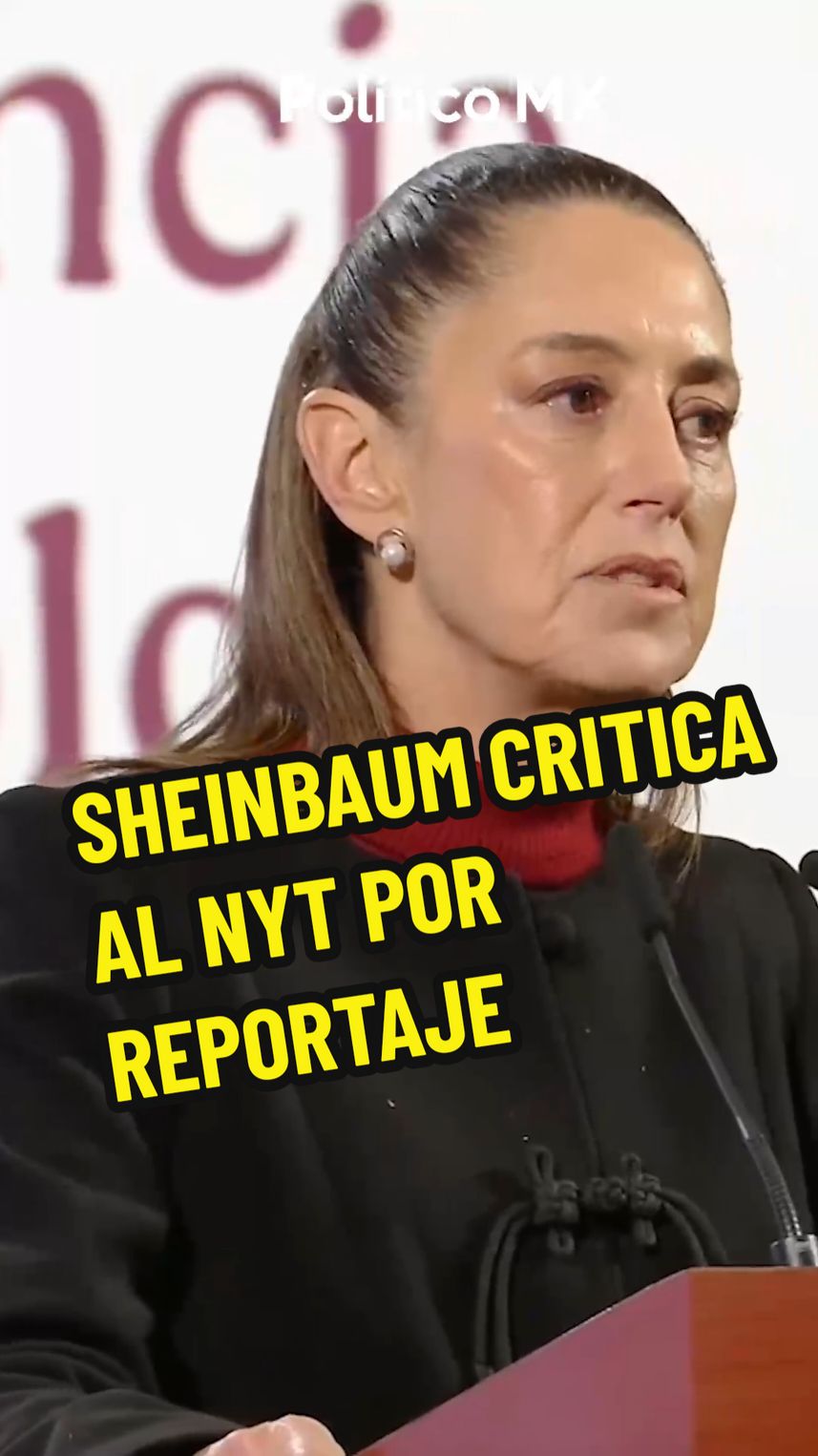 Sheinbaum responde a reportaje del NYT sobre laboratorios de fent*nil0 “No es muy creíble”, así respondió la presidenta Claudia Sheinbaum al reportaje que publicó el diario The New York Times, en donde se difundió cómo, presuntamente, se elabora el fent*nil0 en ‘cocinas’ ubicadas en México. Además, mencionó que diariamente autoridades trabajan para destruir este tipo de lugares. #news #noticias #sheinbaum #nyt #políticomx #fyp #video #viral #videoviral #parati #foryou 