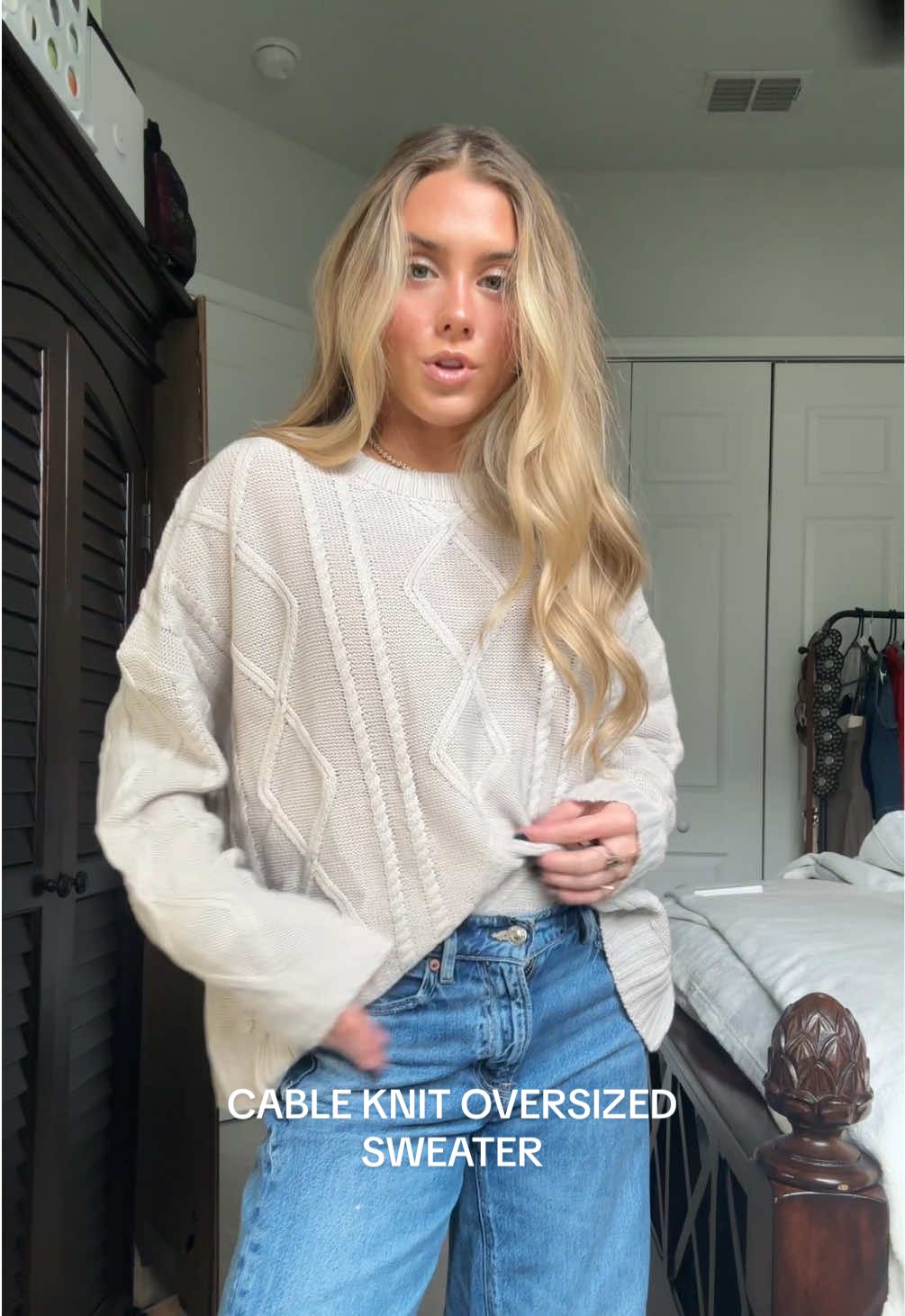 Replying to @Katy||40ish||Beauty&Fashion if you’re still shopping for all things fall winter cozy sweaters add this one to the cart it’s so cozy comfy and cute I love the cable knit material !!! 🤭 wearing size small.  #oversizedsweater #oversizedsweateroutfit #basicsweater #tiktokviralsweater #tiktokshopsweater #knitsweater #loungewear #TikTokShop #outfit #tryon #tryonhaul #tryonwithme #sweater #sweaterweather #sweaterstyle #sweatertiktokshop #sweatertiktok #tiktokshopping #TikTokShopHaul Women's Fall & Winter Solid Chic Split Hem Crewneck Knitting Jumper, Basic Casual Loose Long Sleeve Sweater for Daily #fashionlookbook #winterfinds #newyearnewaura 