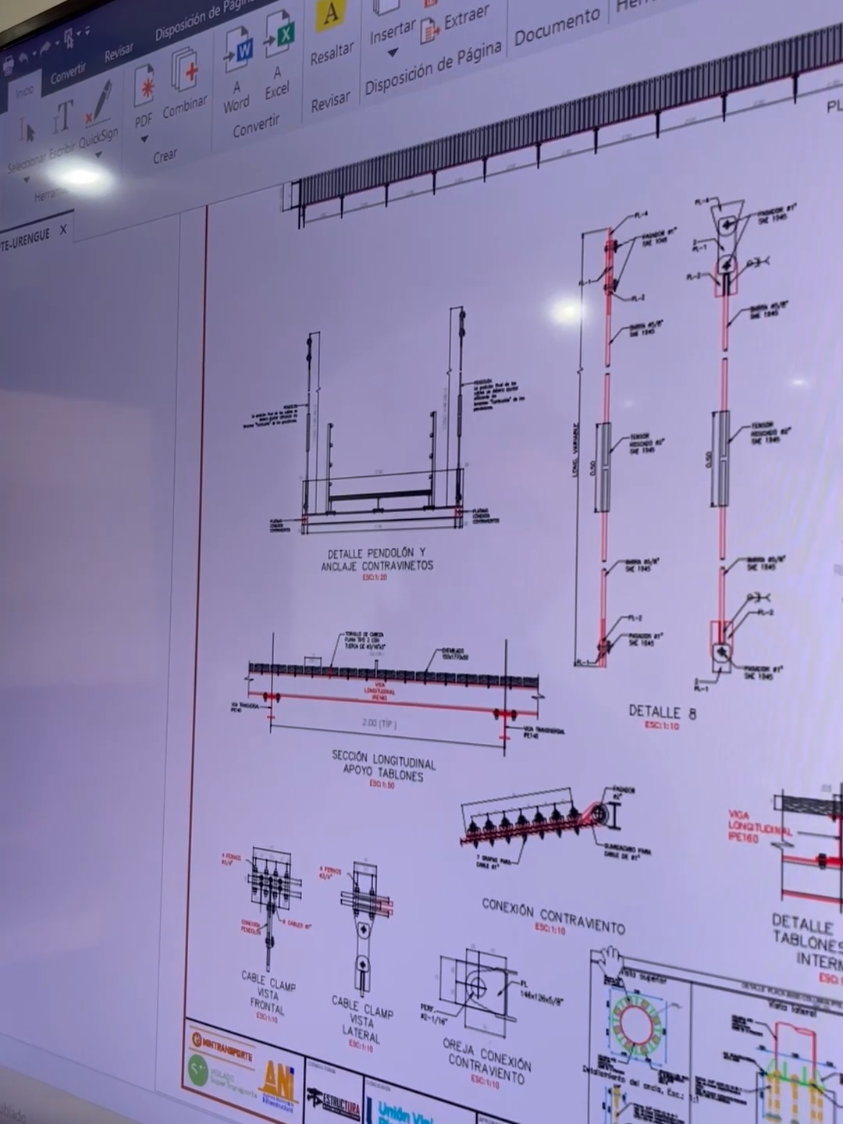 ...Nuestra tercera parte del.diseño de un puente peatonal colgante.#calculoestrutural #ingenieriacivil #construction 