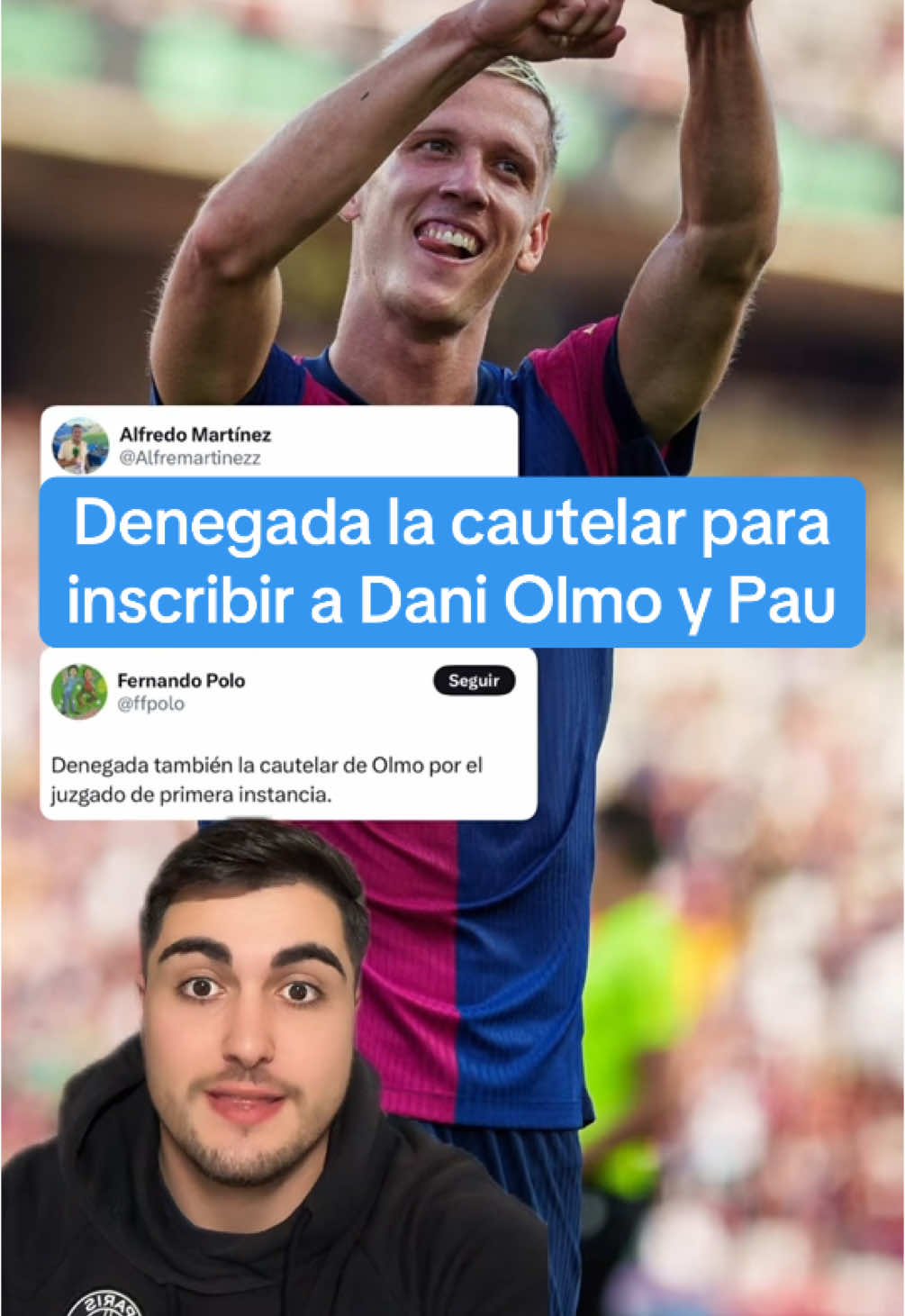 Denegada la cautelar a Dani Olmo #deportesentiktok #tiktokfootballacademy #daniolmo #barcelona 