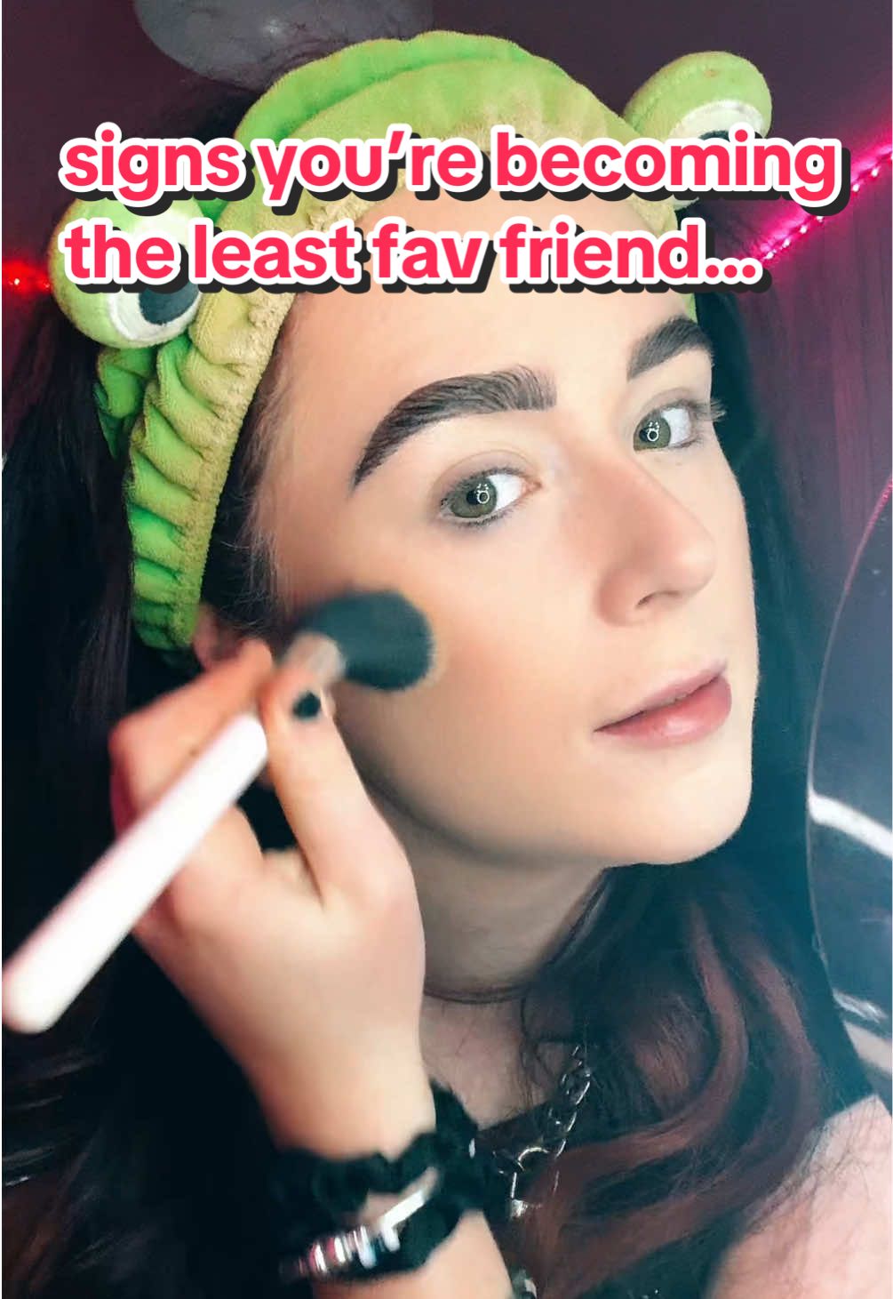 #pov signs you’re becoming the least favourite friend… #grwm  PRODUCTS BY: @elfcosmetics @Anastasia Beverly Hills @got2b @Charlotte Tilbury @NARS Cosmetics @milkmakeup @Huda Beauty @Diorbeauty @Fenty Beauty @Too Faced @madebymitchell @Doll Beauty 💗