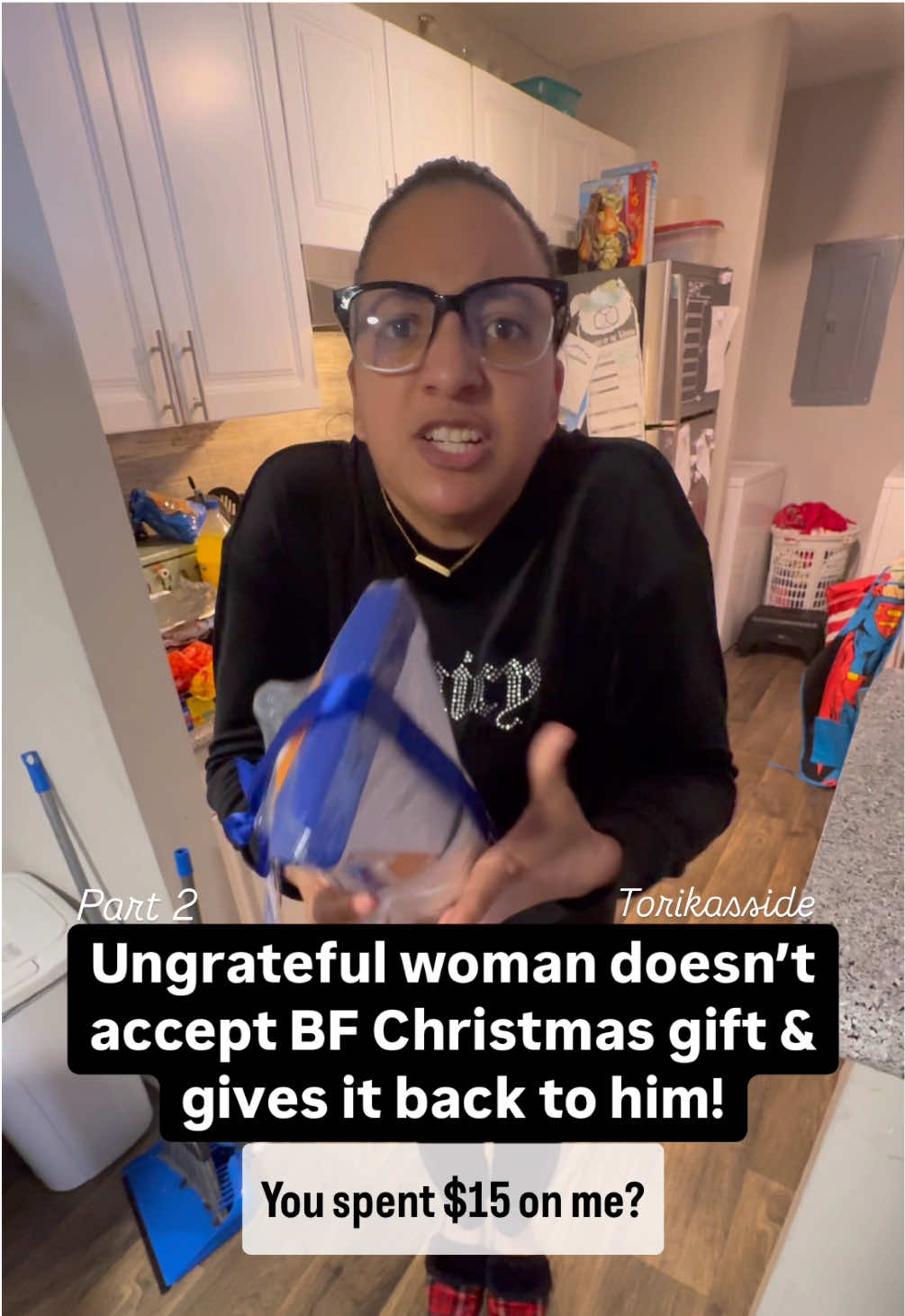 What would you have done?  #ungrateful #christmas #gift #girlfriend #boyfriend #controversy #realife #relateable #explorepage #explore #instagood #instafamous #toxic #boundaries #content #Relationship #questions #kitchen #attitude #money #fyp #fypシ #fypシ゚viral #torikasside @dbreezed 